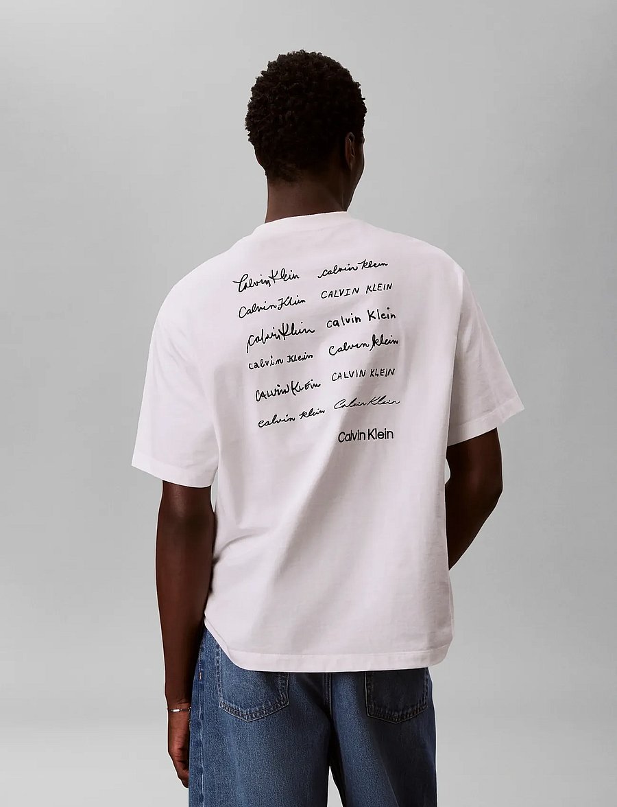 Calvin Klein Jeans - 16S APRIL GRAPHIC SEASONAL FASHI - kurzärmelige t-shirts - bright white - 2