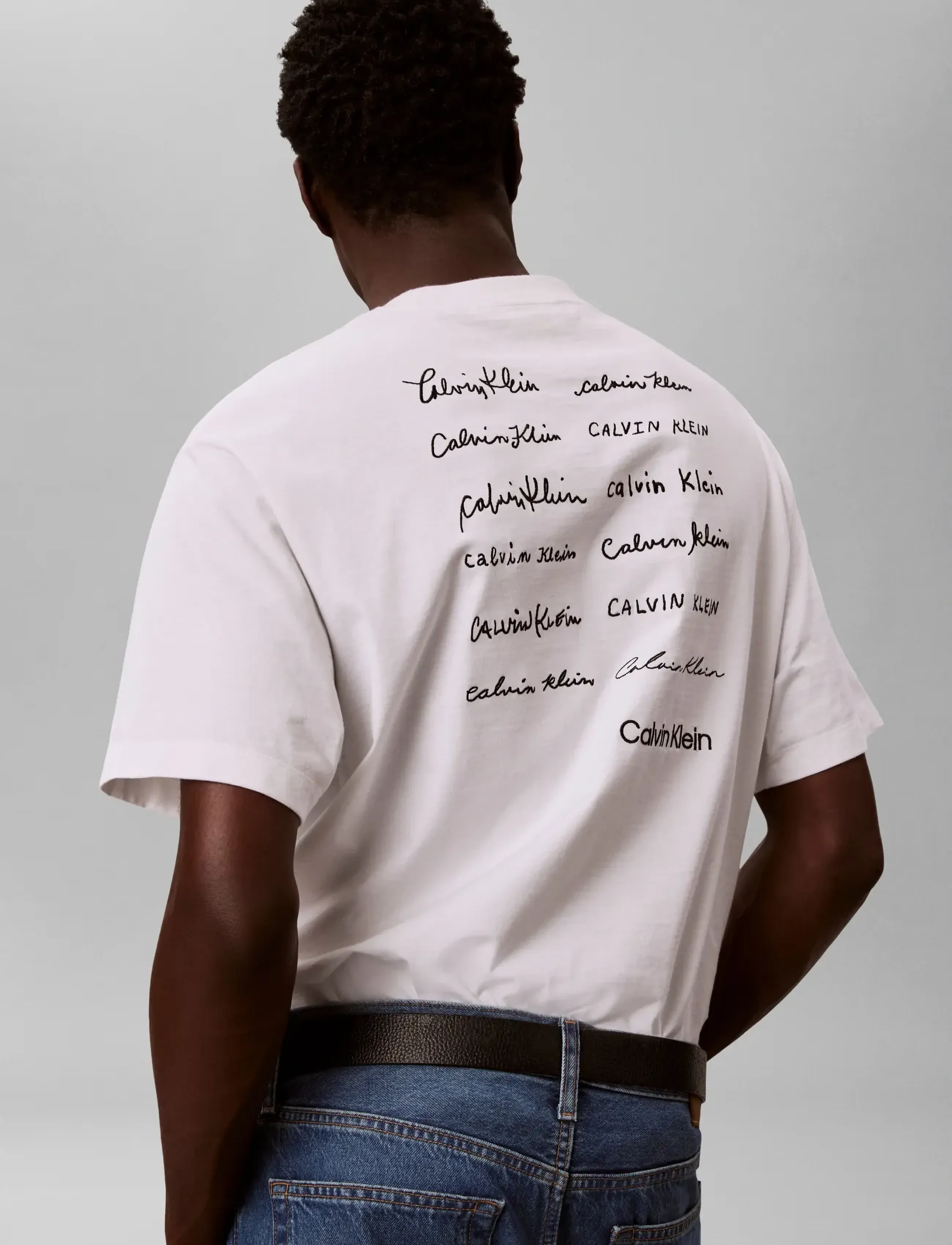 Calvin Klein Jeans - 16S APRIL GRAPHIC SEASONAL FASHI - kortærmede t-shirts - bright white - 4