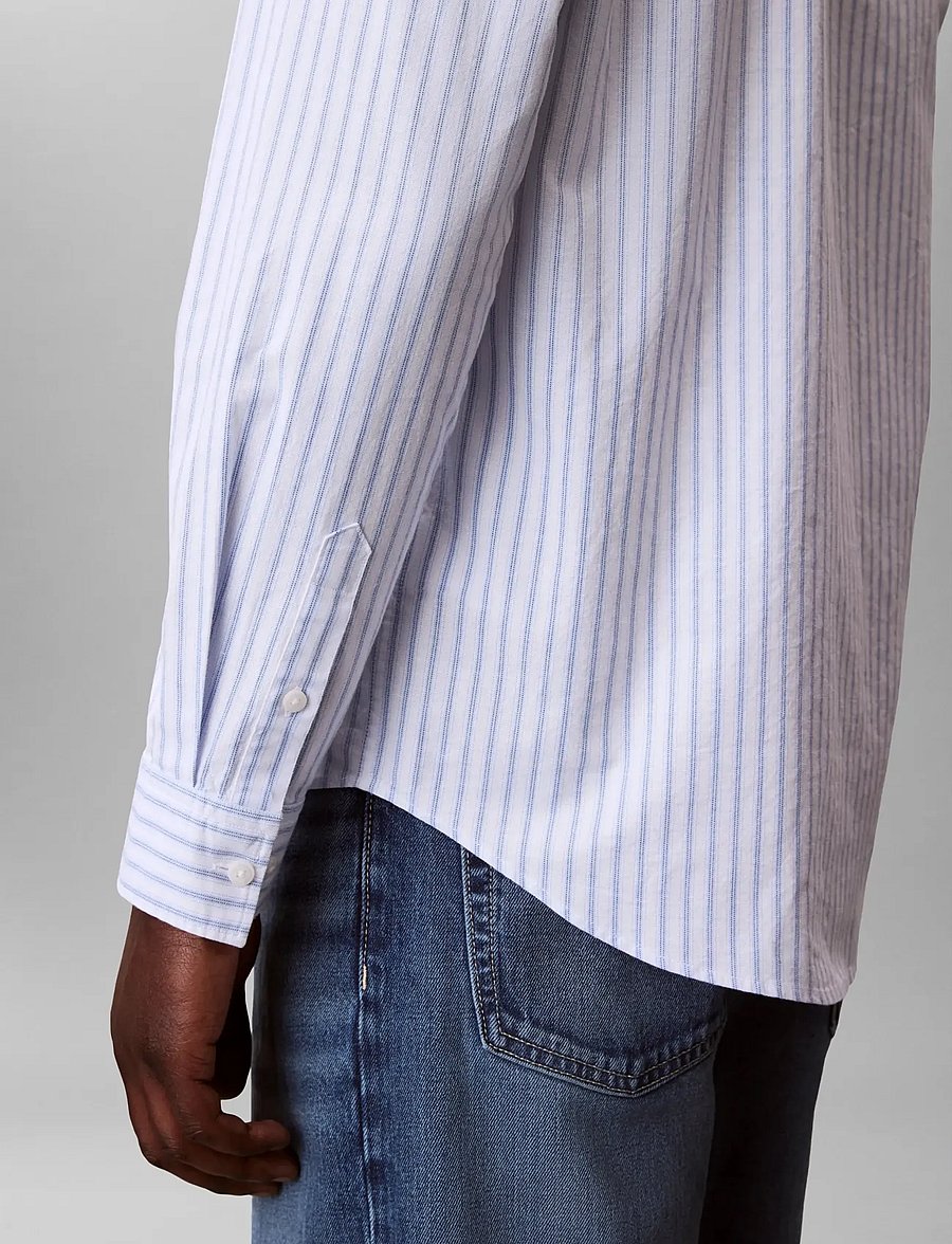 Calvin Klein Jeans - LS YD STRIPE OXFORD CLASSIC SHIR - oxford-hemden - blue descent - 2