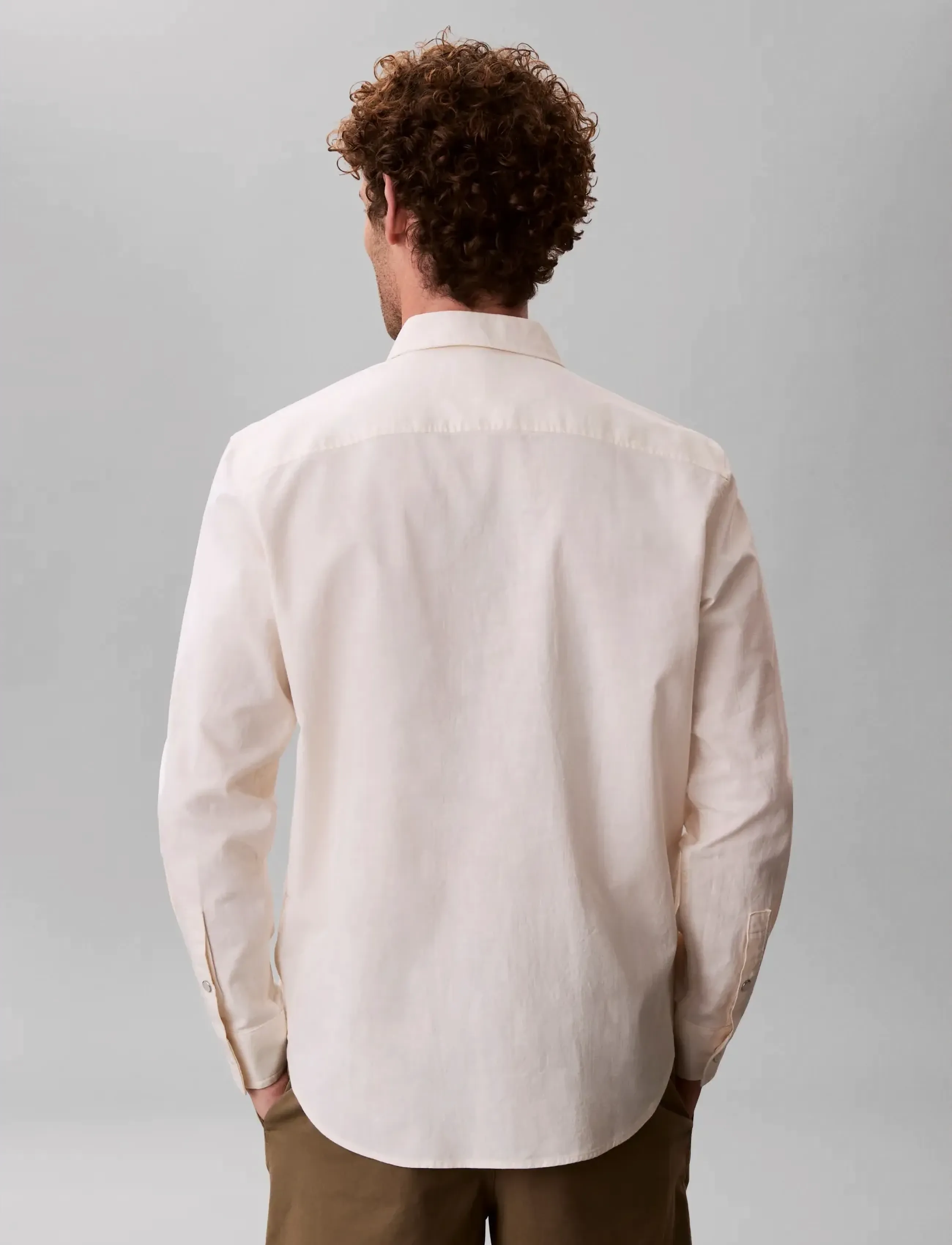 Calvin Klein Jeans - LS CHAMBRAY CLASSIC SHIRT - chemises décontractées - oatmeal - 2