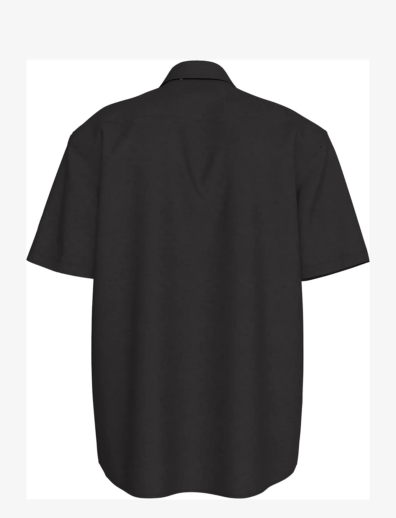 Calvin Klein Jeans - SS SOLID CAUSAL LINEN CLASSIC SH - kortærmede skjorter - black - 1