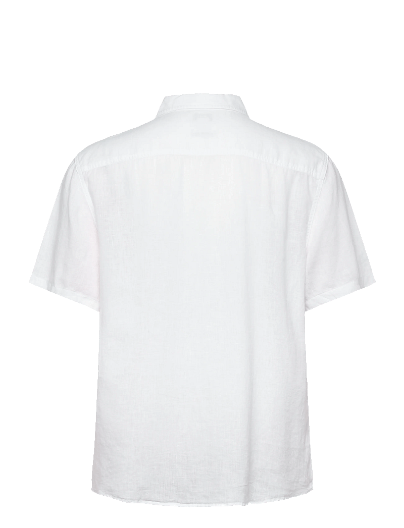 Calvin Klein Jeans - SS SOLID CAUSAL LINEN CLASSIC SH - kurzarmhemden - brilliant white - 1