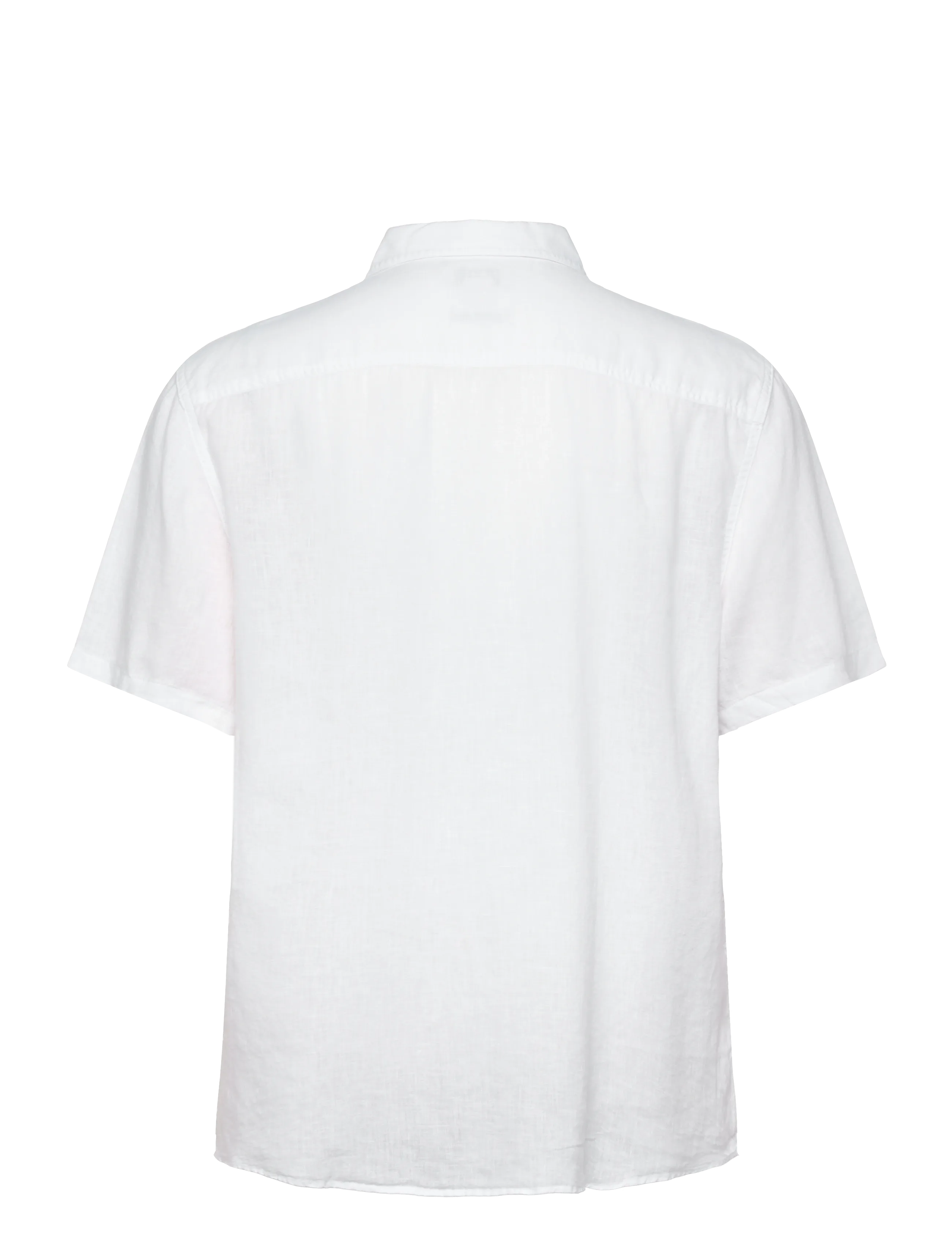 Calvin Klein Jeans - SS SOLID CAUSAL LINEN CLASSIC SH - short-sleeved shirts - brilliant white - 1