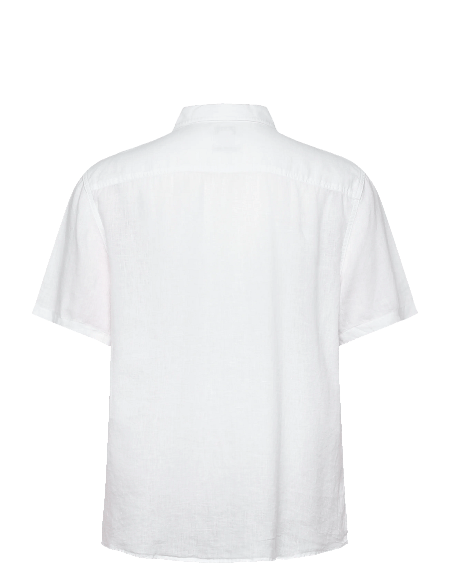 Calvin Klein Jeans - SS SOLID CAUSAL LINEN CLASSIC SH - krekli ar īsām piedurknēm - brilliant white - 2