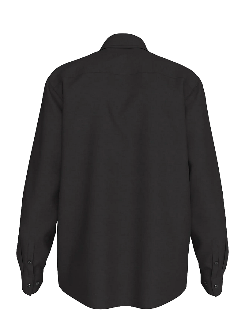 Calvin Klein Jeans - LS SOLID CASUAL LINEN CLASSIC SH - linased särgid - black - 1