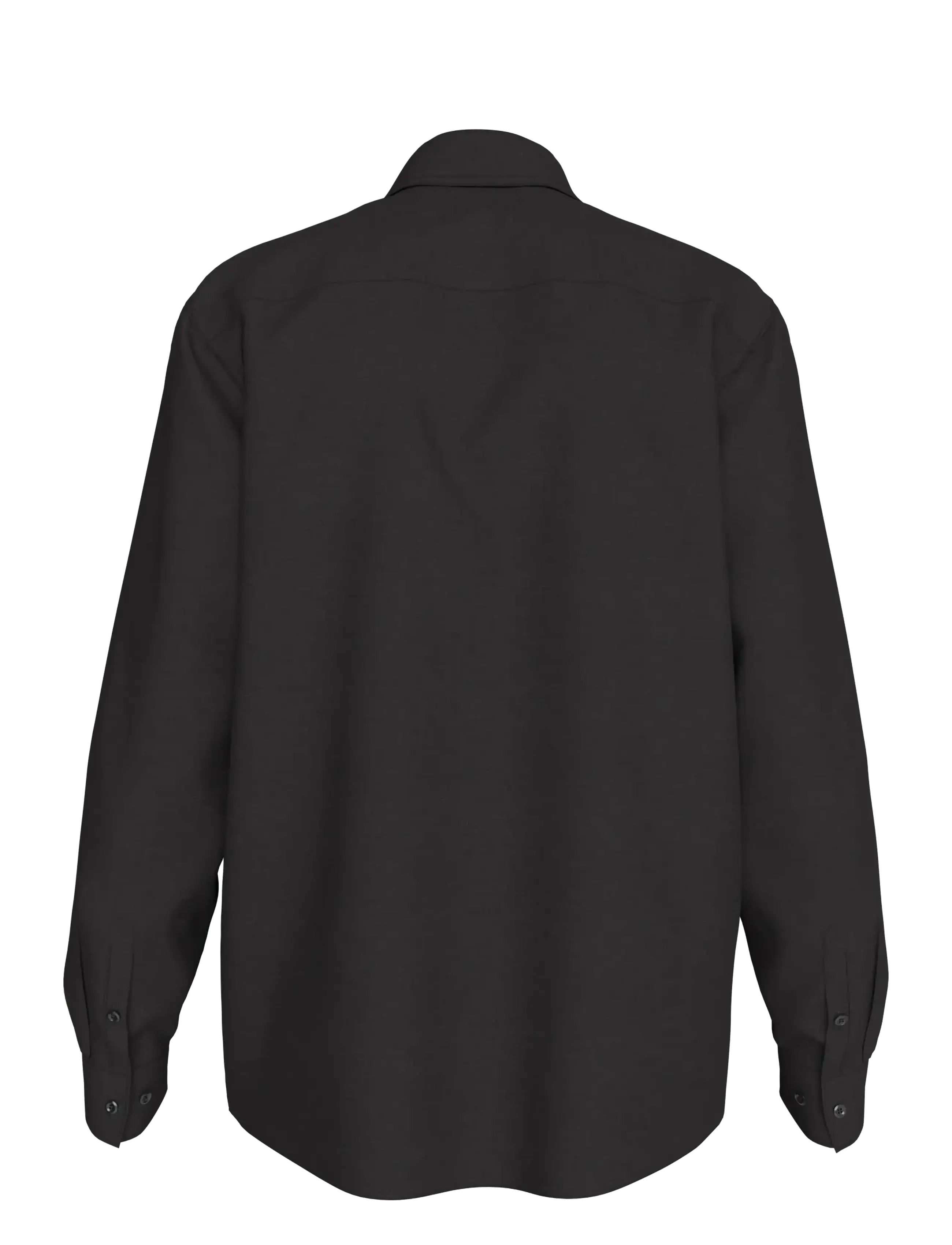 Calvin Klein Jeans - LS SOLID CASUAL LINEN CLASSIC SH - hørskjorter - black - 2