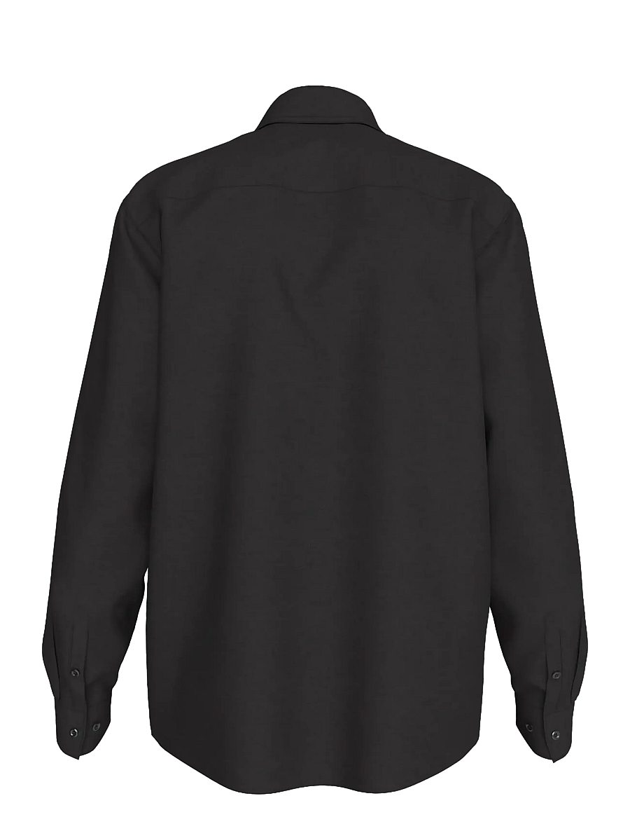 Calvin Klein Jeans - LS SOLID CASUAL LINEN CLASSIC SH - linneskjortor - black - 2