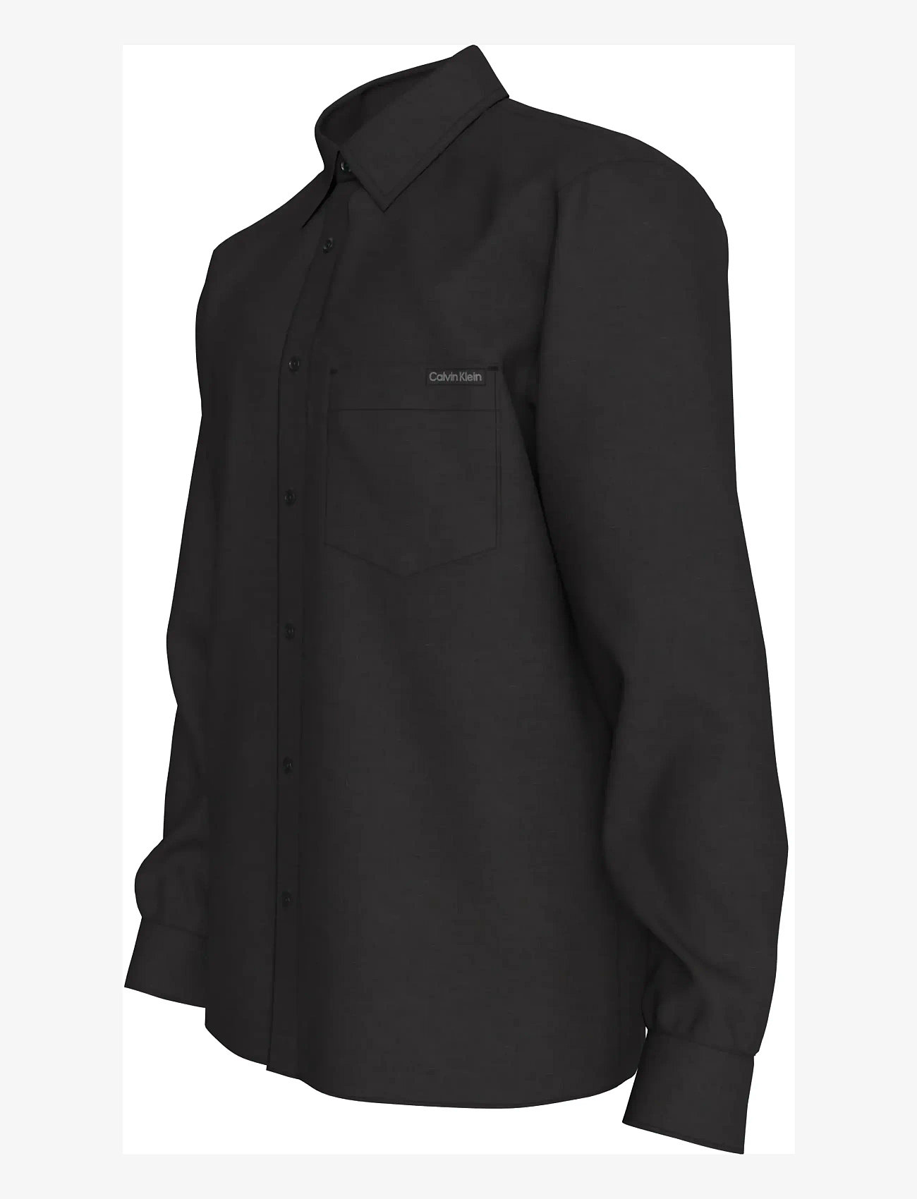 Calvin Klein Jeans - LS SOLID CASUAL LINEN CLASSIC SH - linased särgid - black - 2