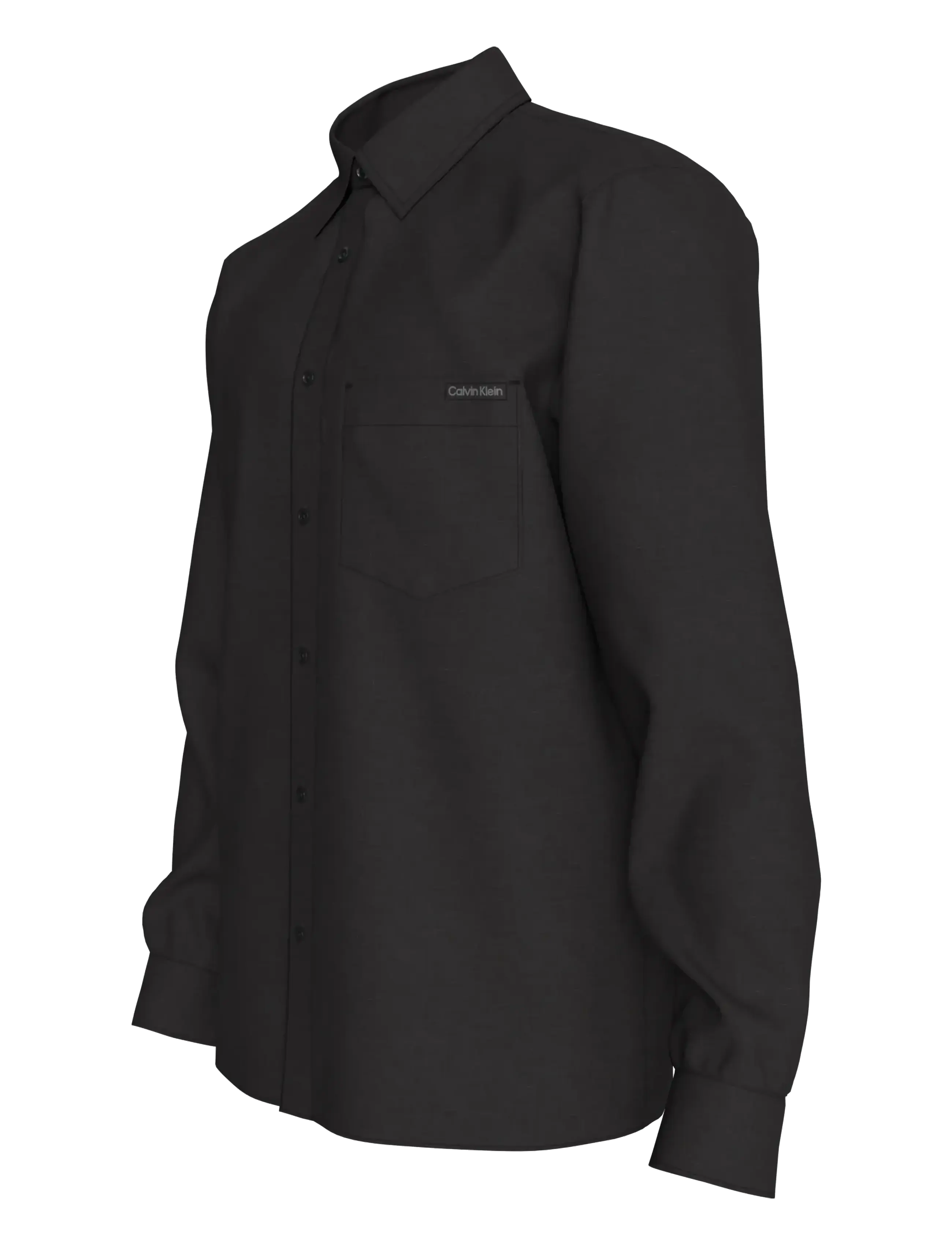 Calvin Klein Jeans - LS SOLID CASUAL LINEN CLASSIC SH - hørskjorter - black - 3