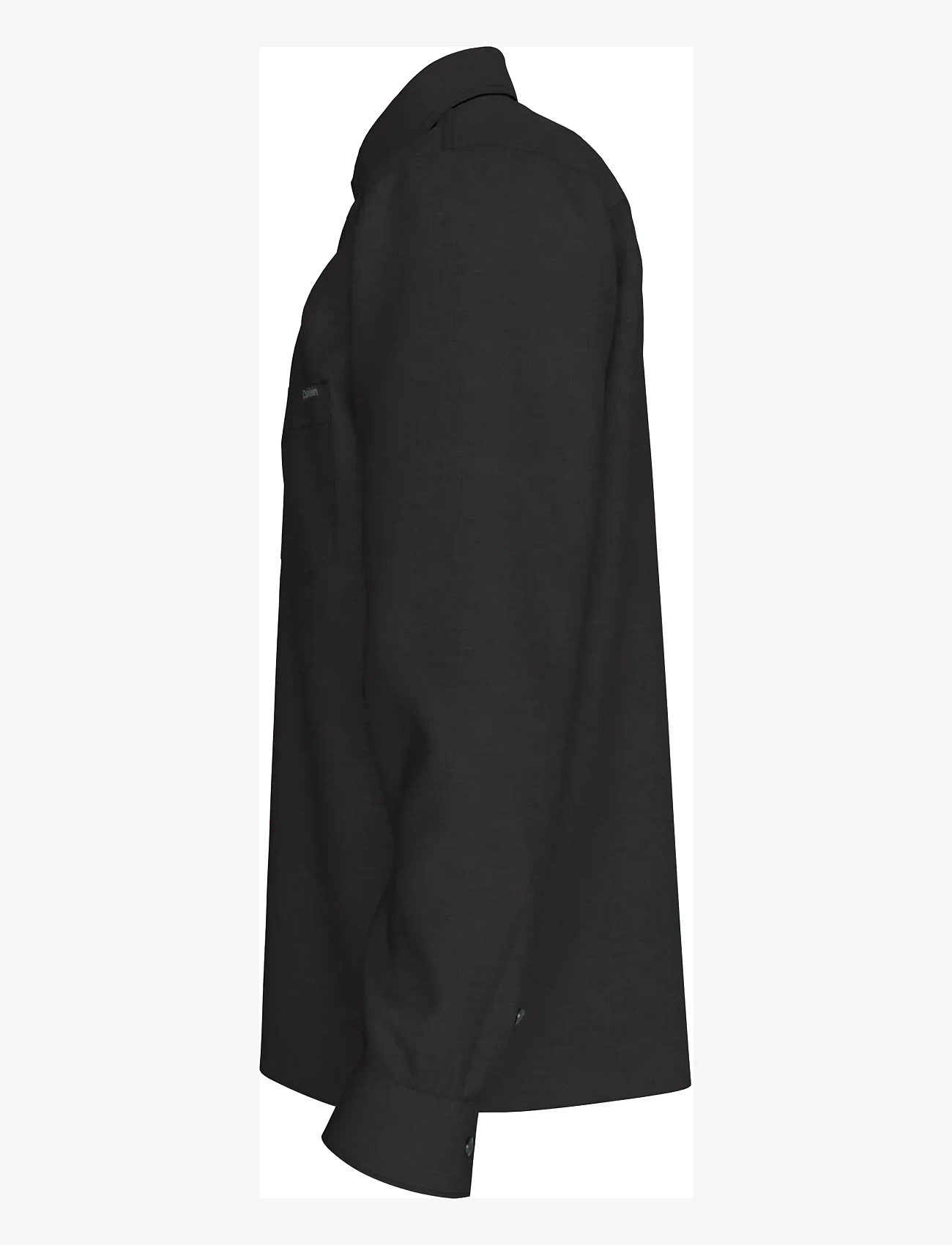 Calvin Klein Jeans - LS SOLID CASUAL LINEN CLASSIC SH - linased särgid - black - 3