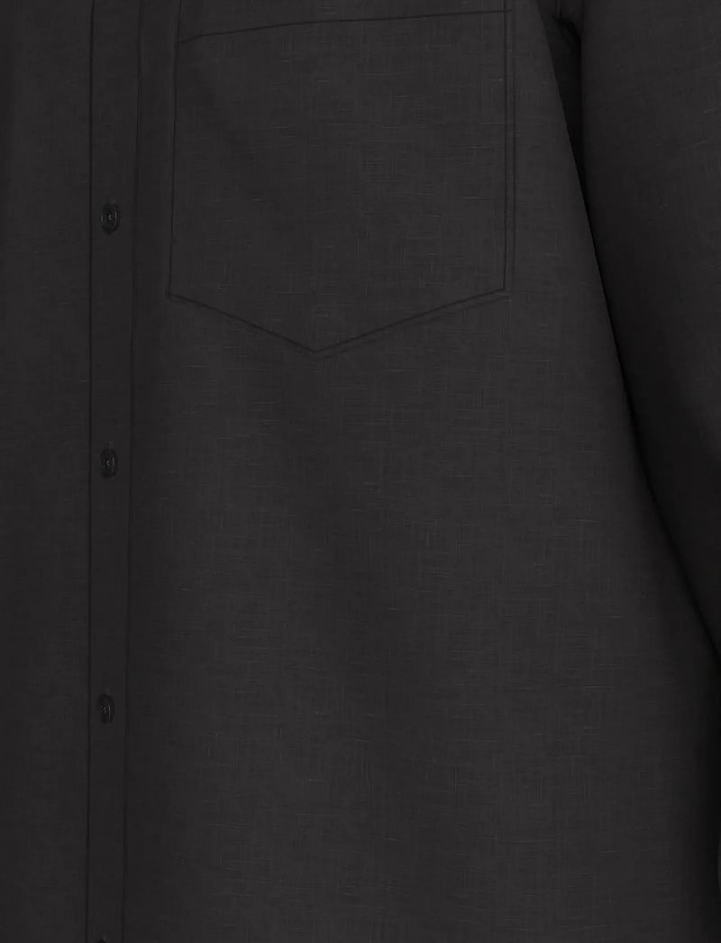 Calvin Klein Jeans - LS SOLID CASUAL LINEN CLASSIC SH - linased särgid - black - 4