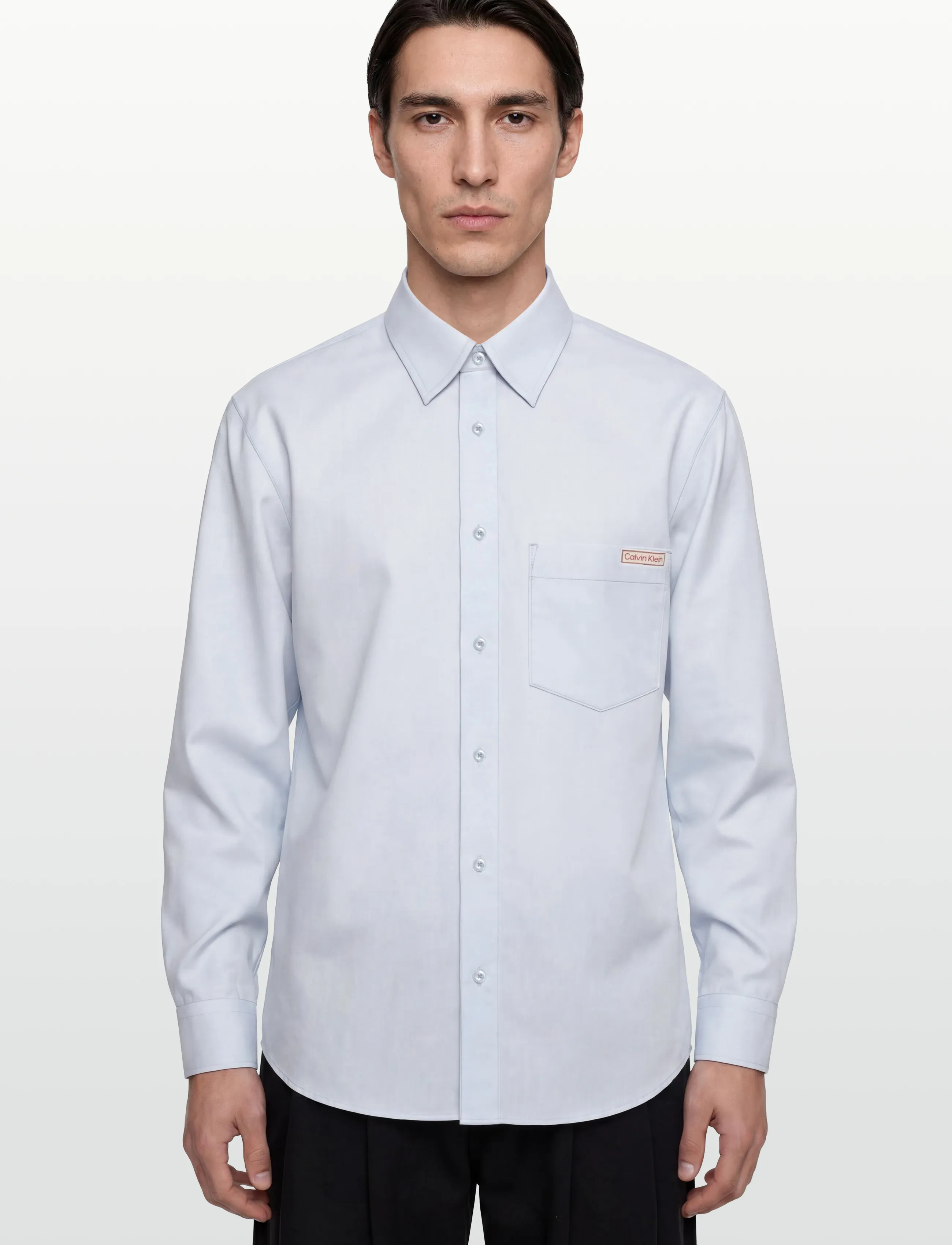 Calvin Klein Jeans - LS SOLID CASUAL LINEN CLASSIC SH - hørskjorter - brilliant white - 5