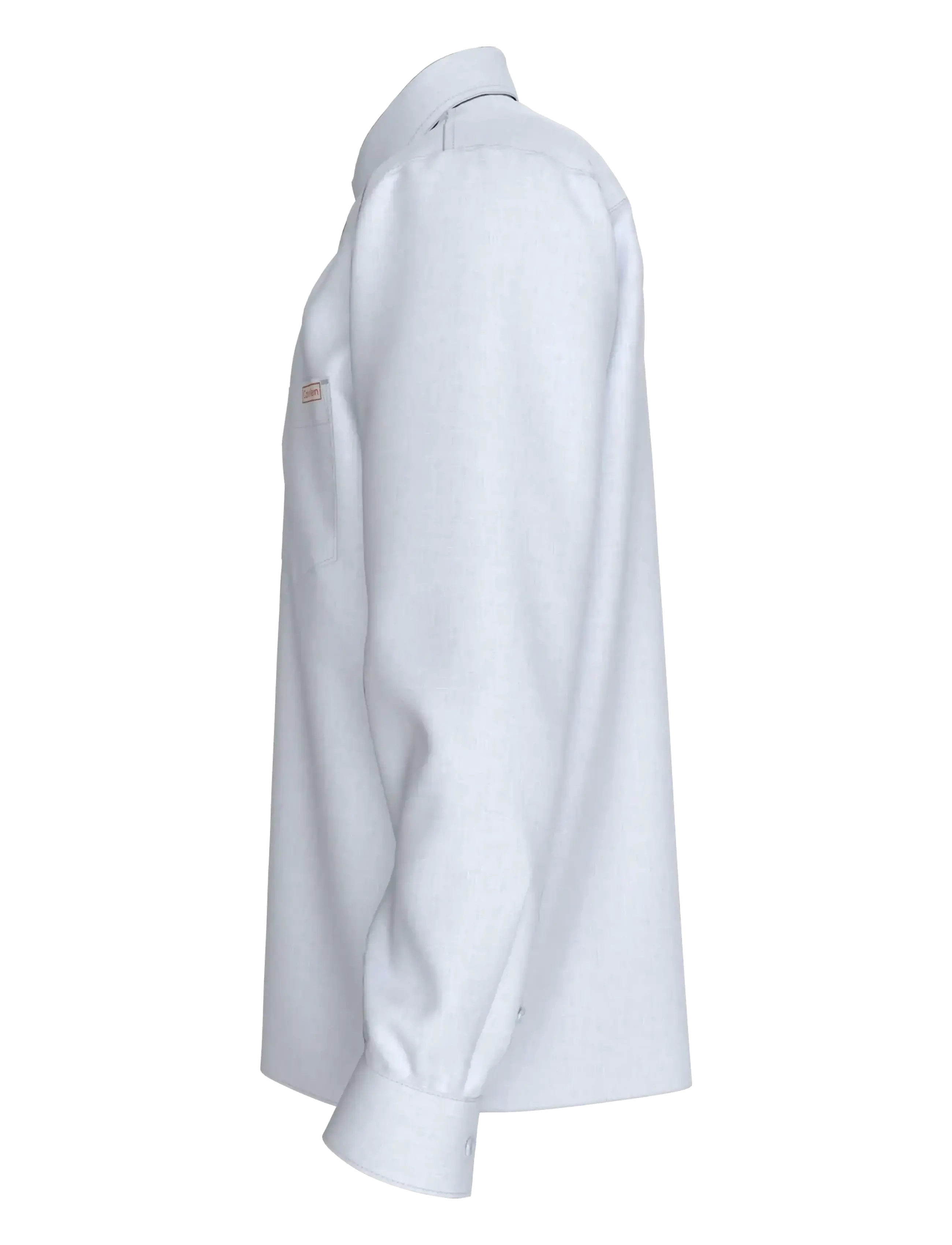 Calvin Klein Jeans - LS SOLID CASUAL LINEN CLASSIC SH - hørskjorter - brilliant white - 4