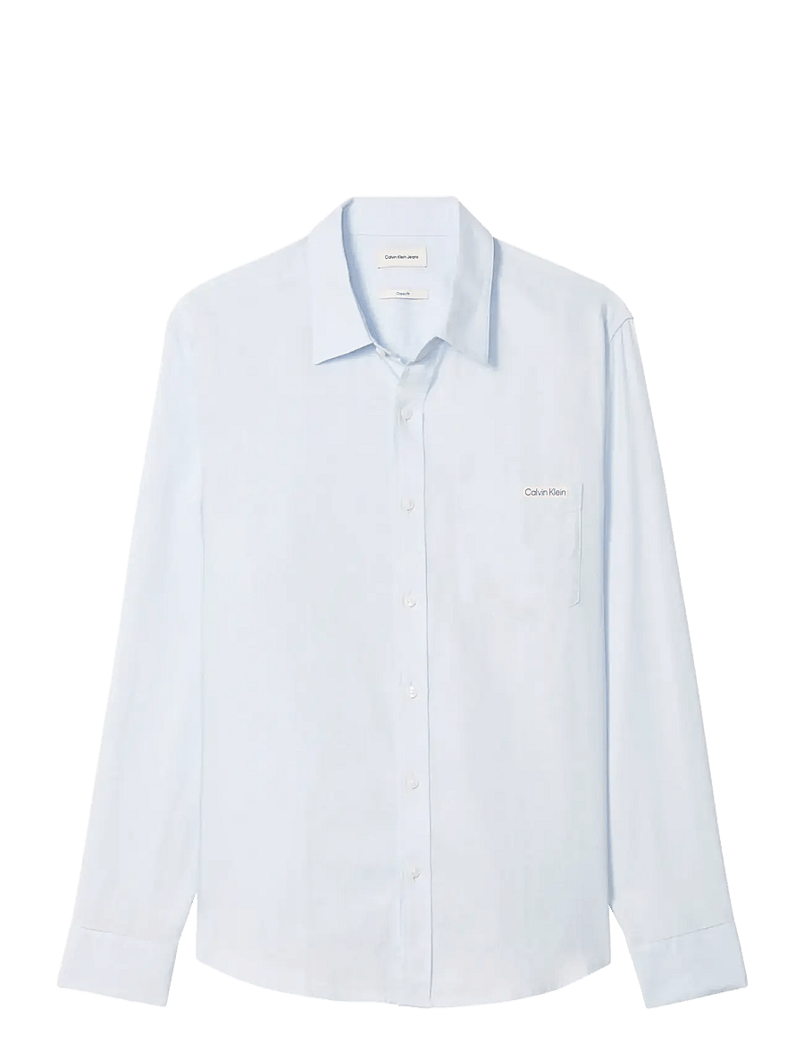 Calvin Klein Jeans - LS SOLID CASUAL LINEN CLASSIC SH - linneskjortor - plein air - 1