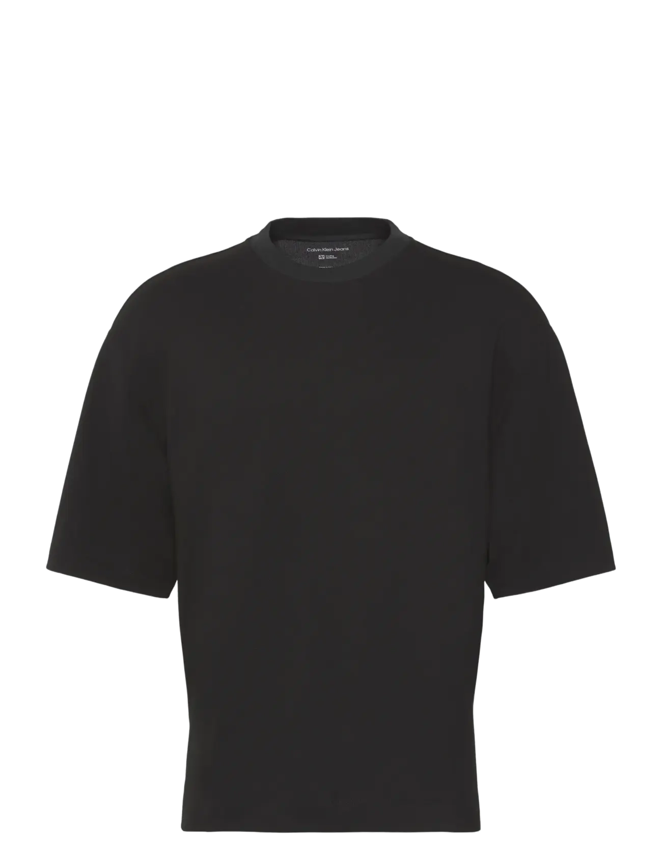 CALVIN KLEIN JEANS Ss Rlxd Cooling Pique Embossed T Schwarz - XXL - Herren