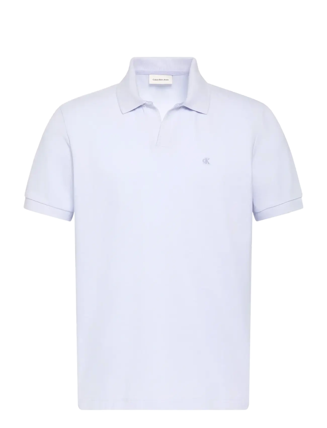 Calvin Klein Jeans SS OPEN COLLAR CASUAL PIQUE POLO - Calvin Klein - HEAVENLY IRIS / purple
