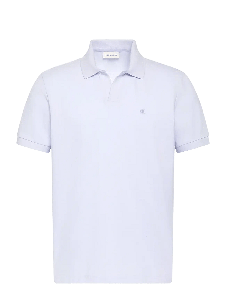 Calvin Klein Jeans - SS OPEN COLLAR CASUAL PIQUE POLO - kurzärmelig - heavenly iris - 1