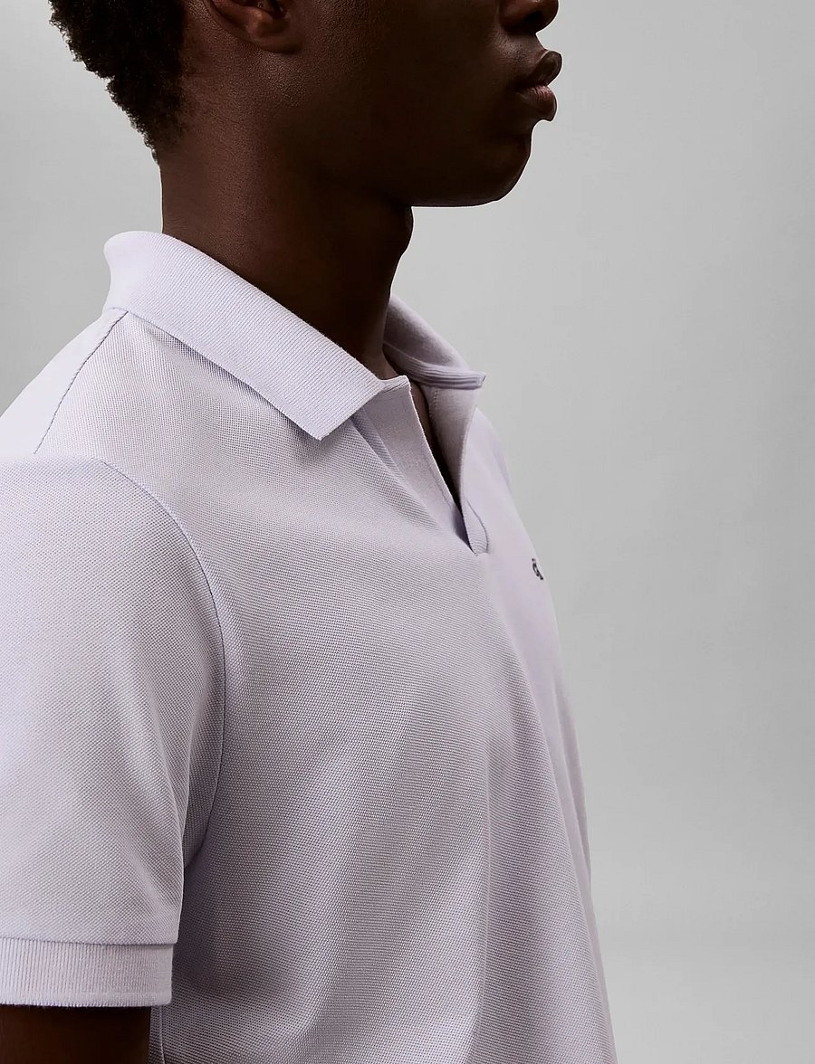 Calvin Klein Jeans - SS OPEN COLLAR CASUAL PIQUE POLO - kurzärmelig - heavenly iris - 4