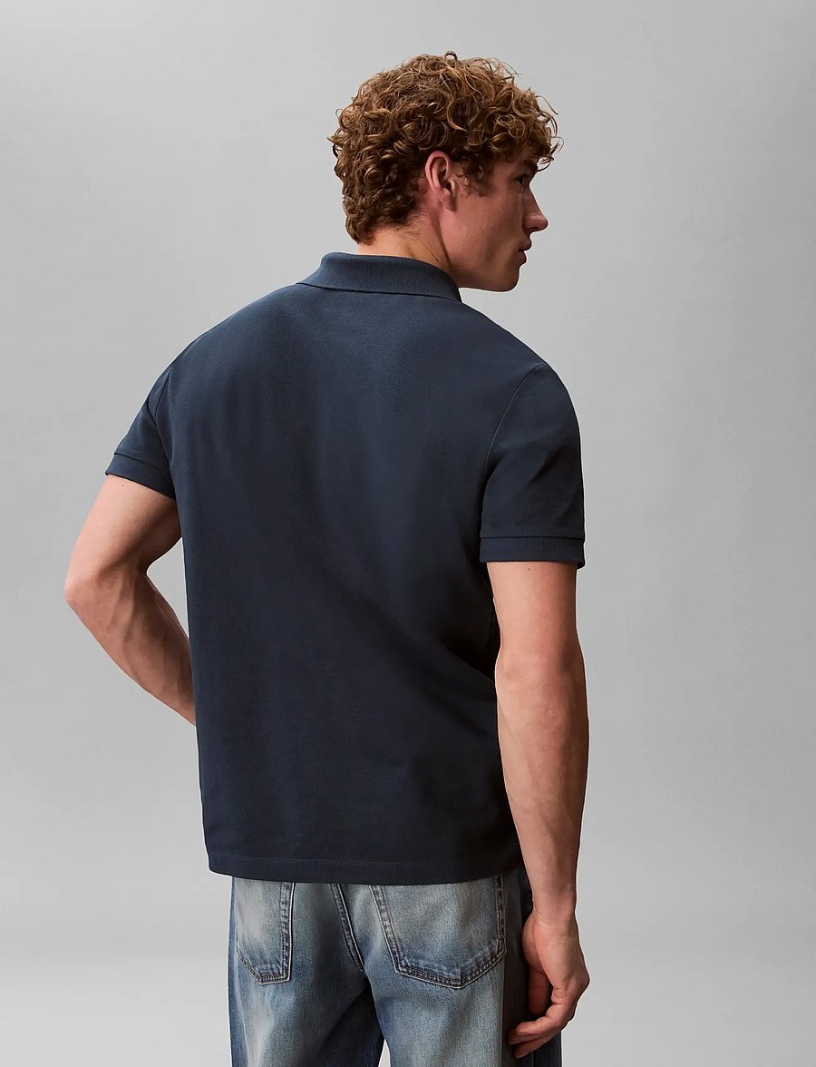 Calvin Klein Jeans - SS OPEN COLLAR CASUAL PIQUE POLO - kurzärmelig - navy stone - 2