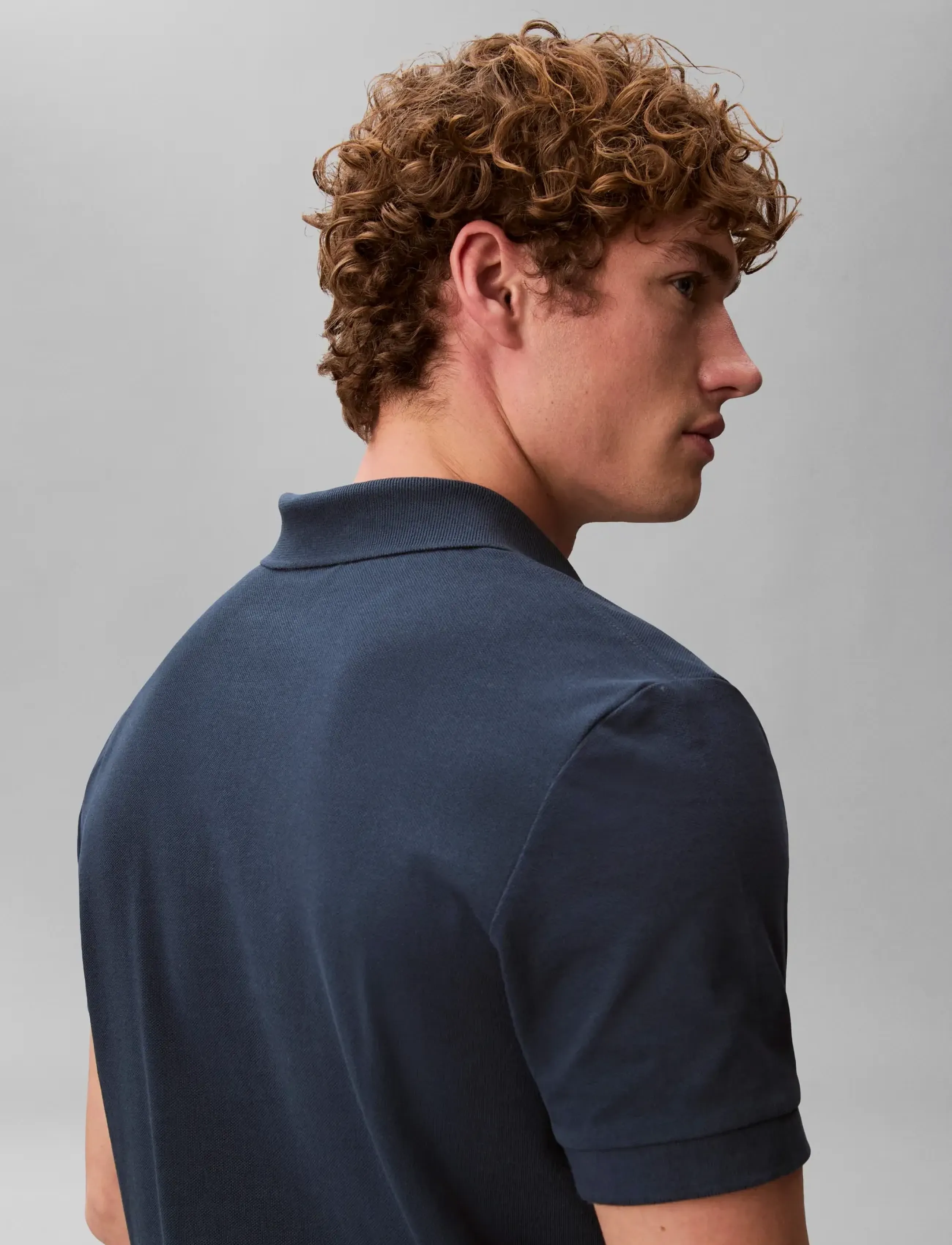 Calvin Klein Jeans - SS OPEN COLLAR CASUAL PIQUE POLO - lühikeste varrukatega polod - navy stone - 4