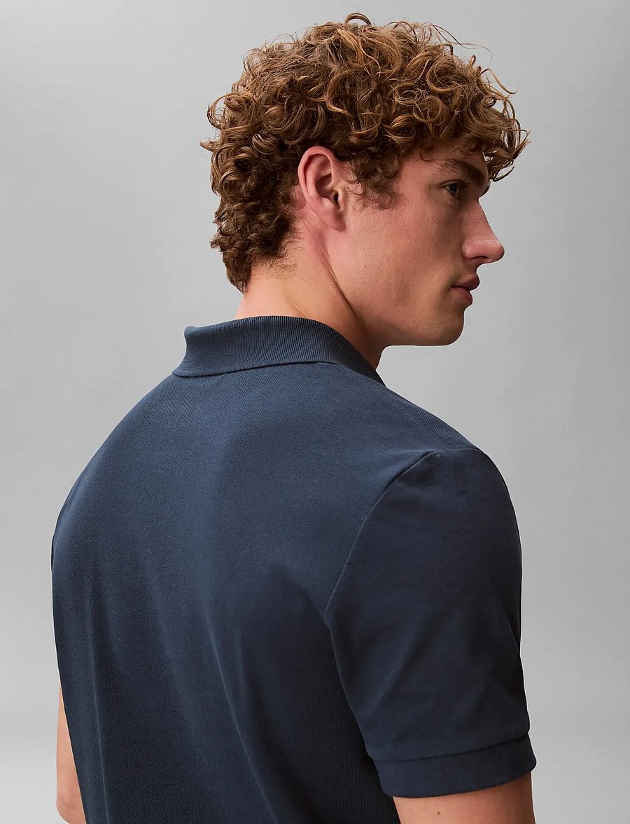 Calvin Klein Jeans - SS OPEN COLLAR CASUAL PIQUE POLO - kurzärmelig - navy stone - 4
