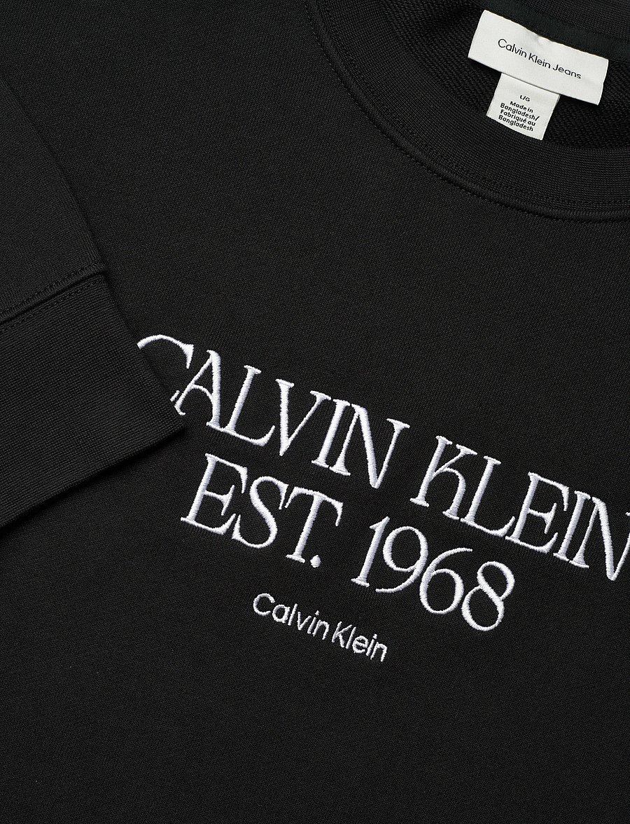 Calvin Klein Jeans - EU 350TERRY 1968 NYC GRAPHIC CN - shop efter stil - black - 2