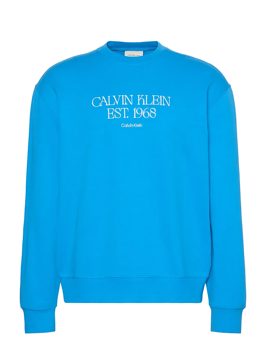 Calvin Klein Jeans - EU 350TERRY 1968 NYC GRAPHIC CN - shop efter stil - french blue - 1