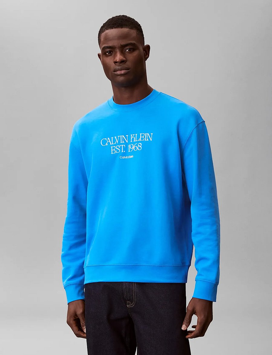 Calvin Klein Jeans - EU 350TERRY 1968 NYC GRAPHIC CN - sweatshirts - french blue - 3