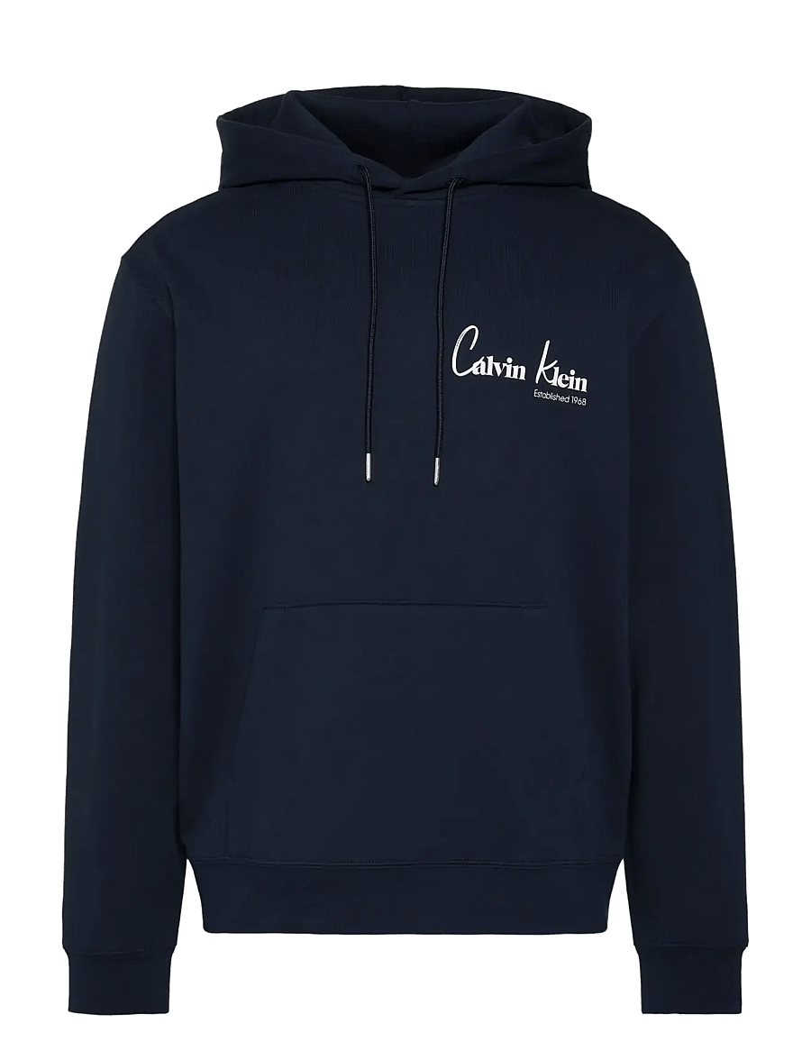 Calvin Klein Jeans - EU 350TERRY CK GRAPHIC HOODIE - hoodies - dark sapphire - 1