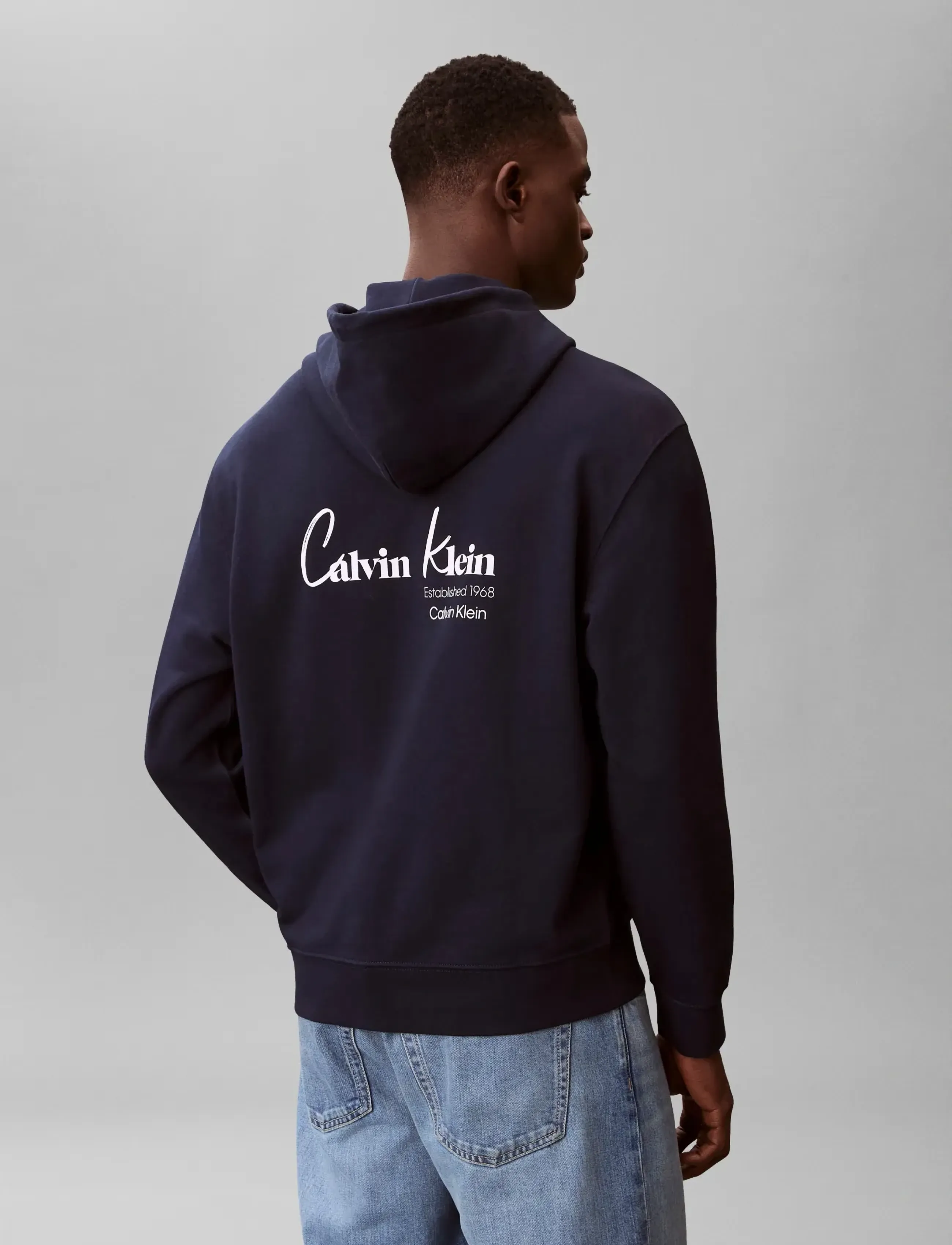 Calvin Klein Jeans - EU 350TERRY CK GRAPHIC HOODIE - hættetrøjer - dark sapphire - 2