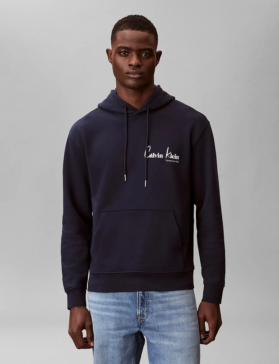 Calvin Klein Jeans - EU 350TERRY CK GRAPHIC HOODIE - hoodies - dark sapphire - 3
