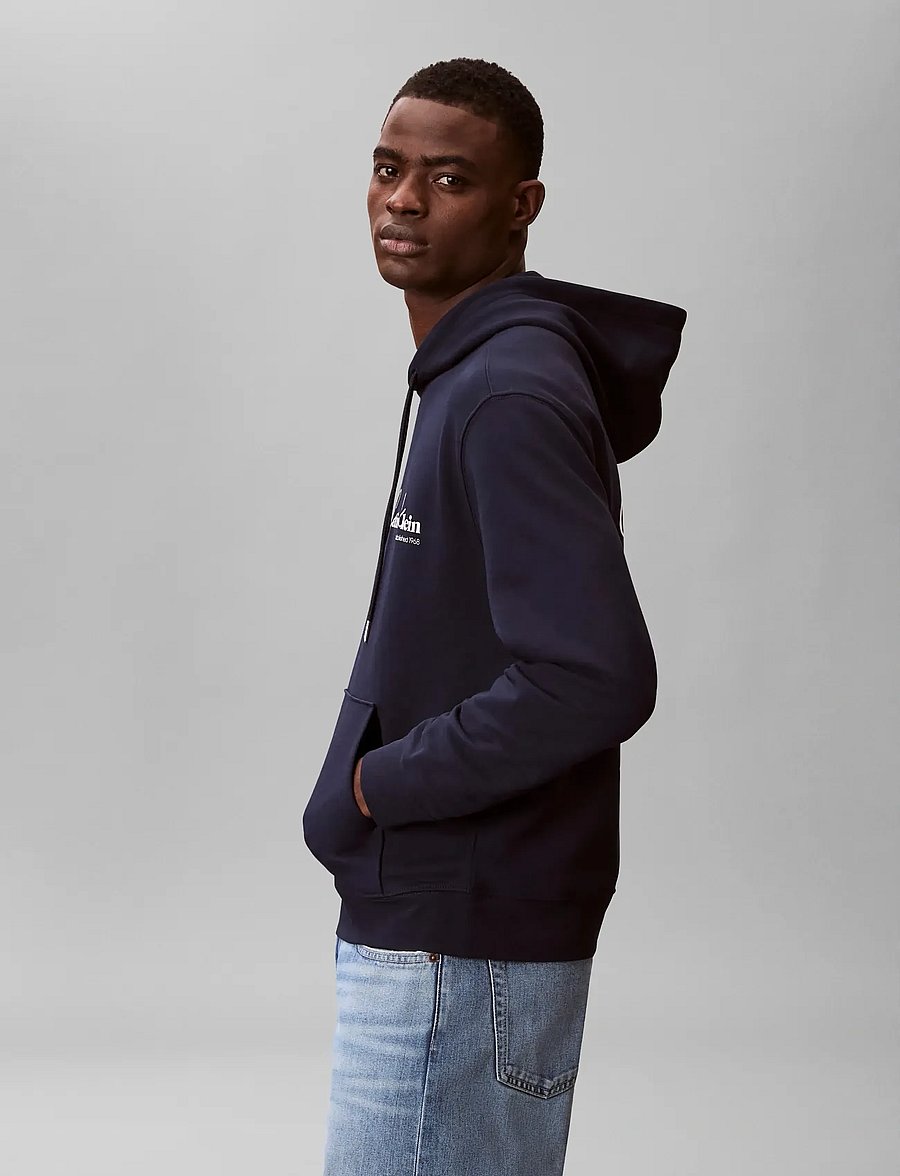 Calvin Klein Jeans - EU 350TERRY CK GRAPHIC HOODIE - hoodies - dark sapphire - 4