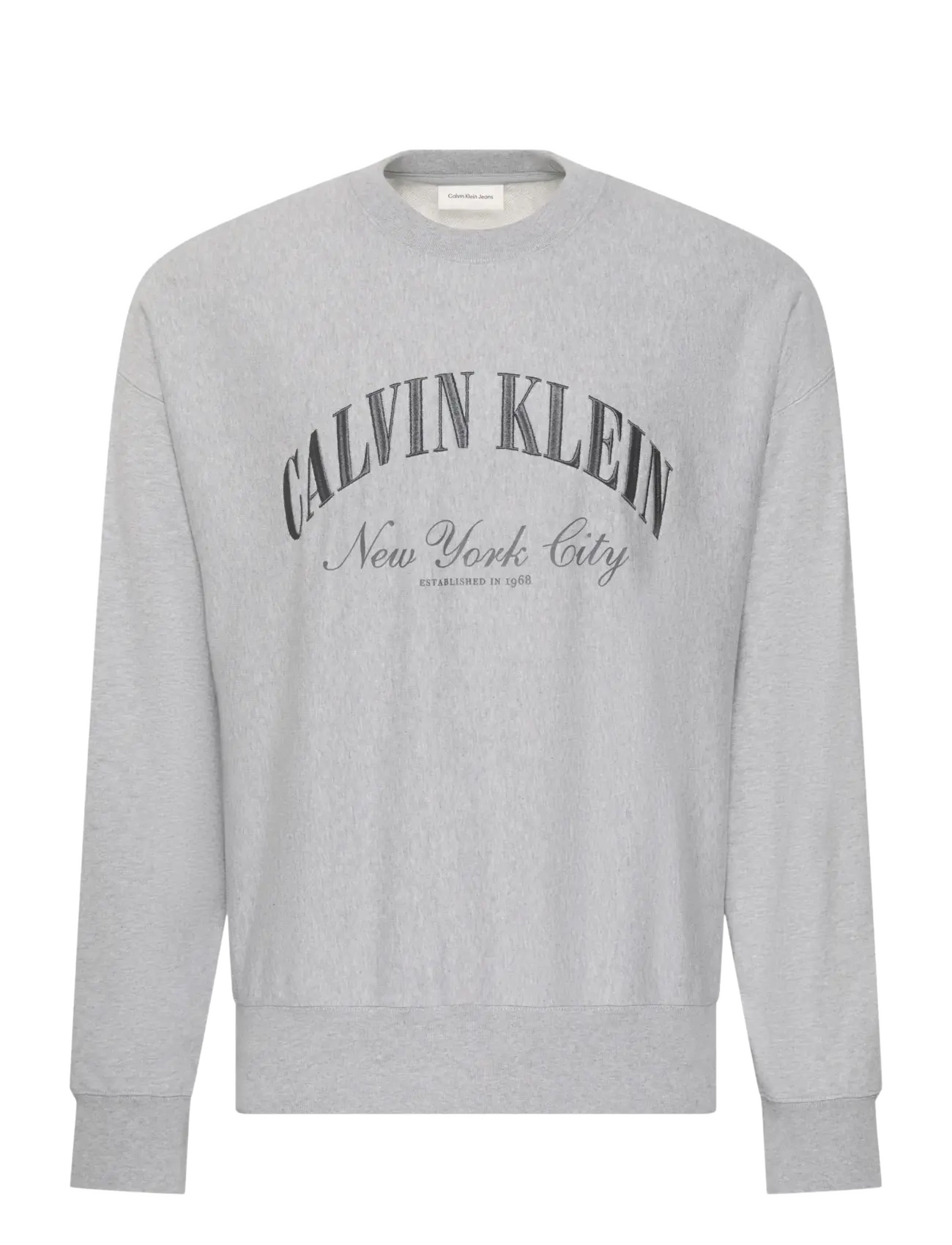 CALVIN KLEIN JEANS Ls Premium Terry Calvin Collegia Grau - M - Herren