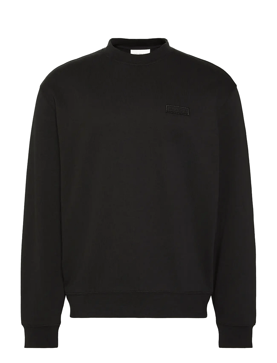 Calvin Klein Jeans - LS 350TERRY EU LOGO PATCH CN SWT - shop efter stil - black - 1