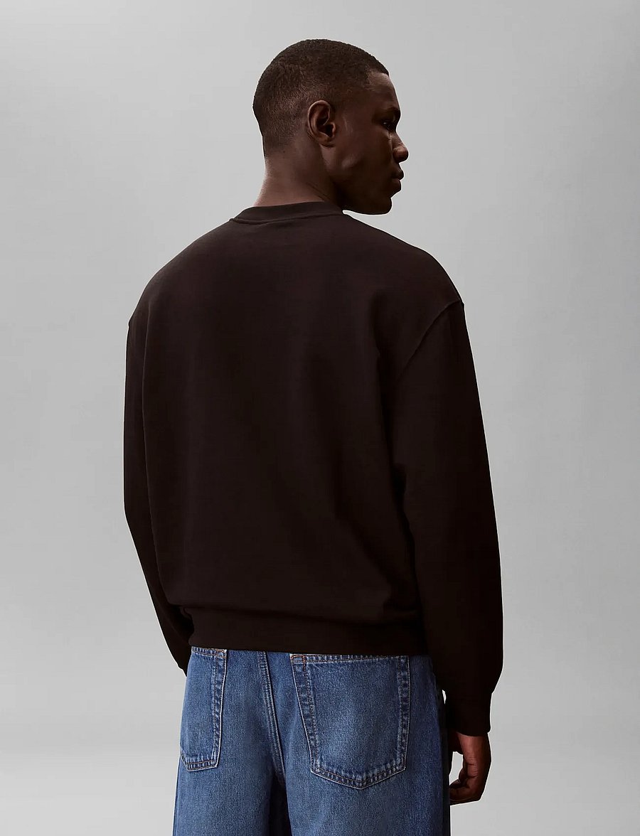 Calvin Klein Jeans - LS 350TERRY EU LOGO PATCH CN SWT - shop efter stil - black - 2