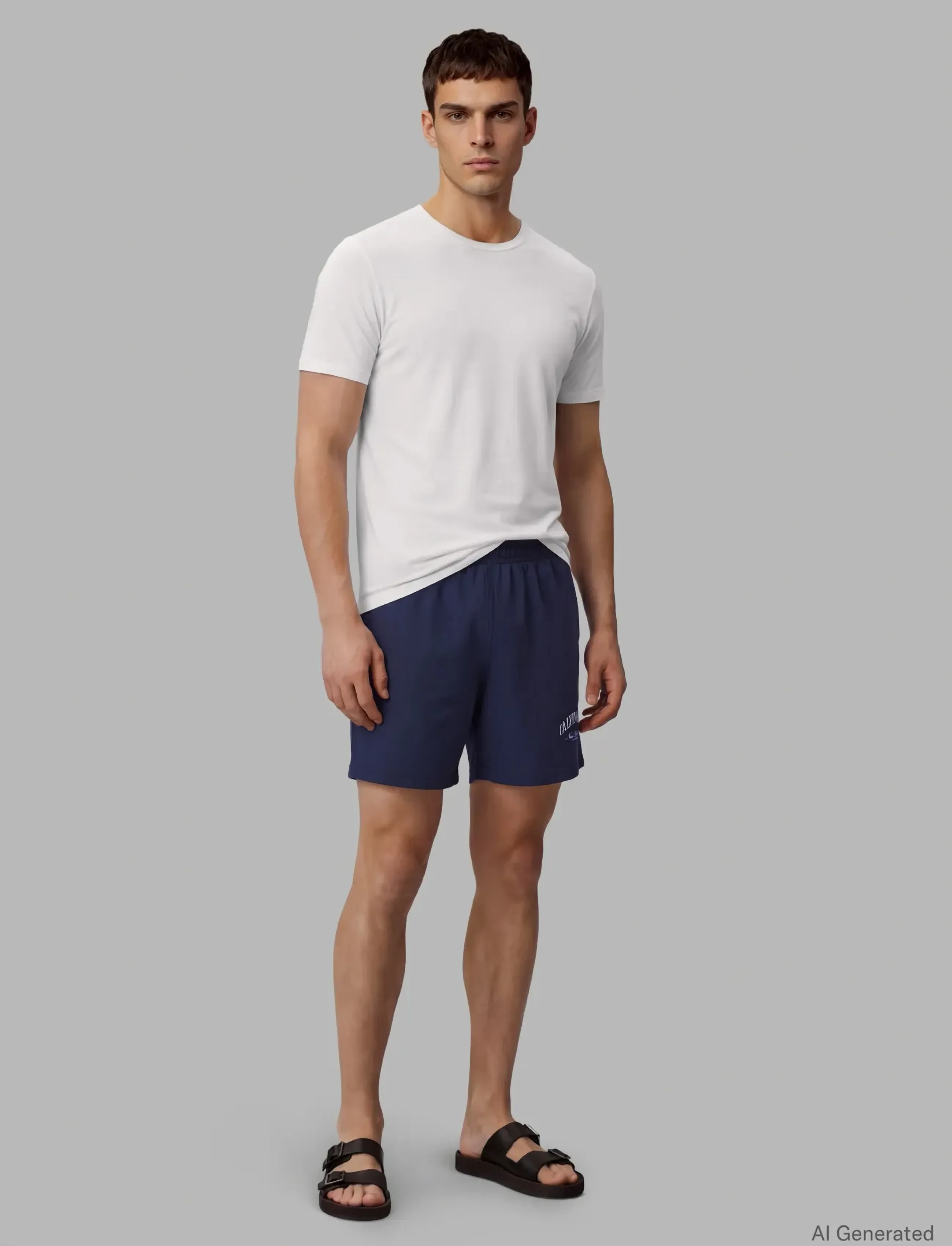Calvin Klein Jeans PREMIUM TERRY CALVIN COLLEGIATE - Festival outfit - BLACK / navy
