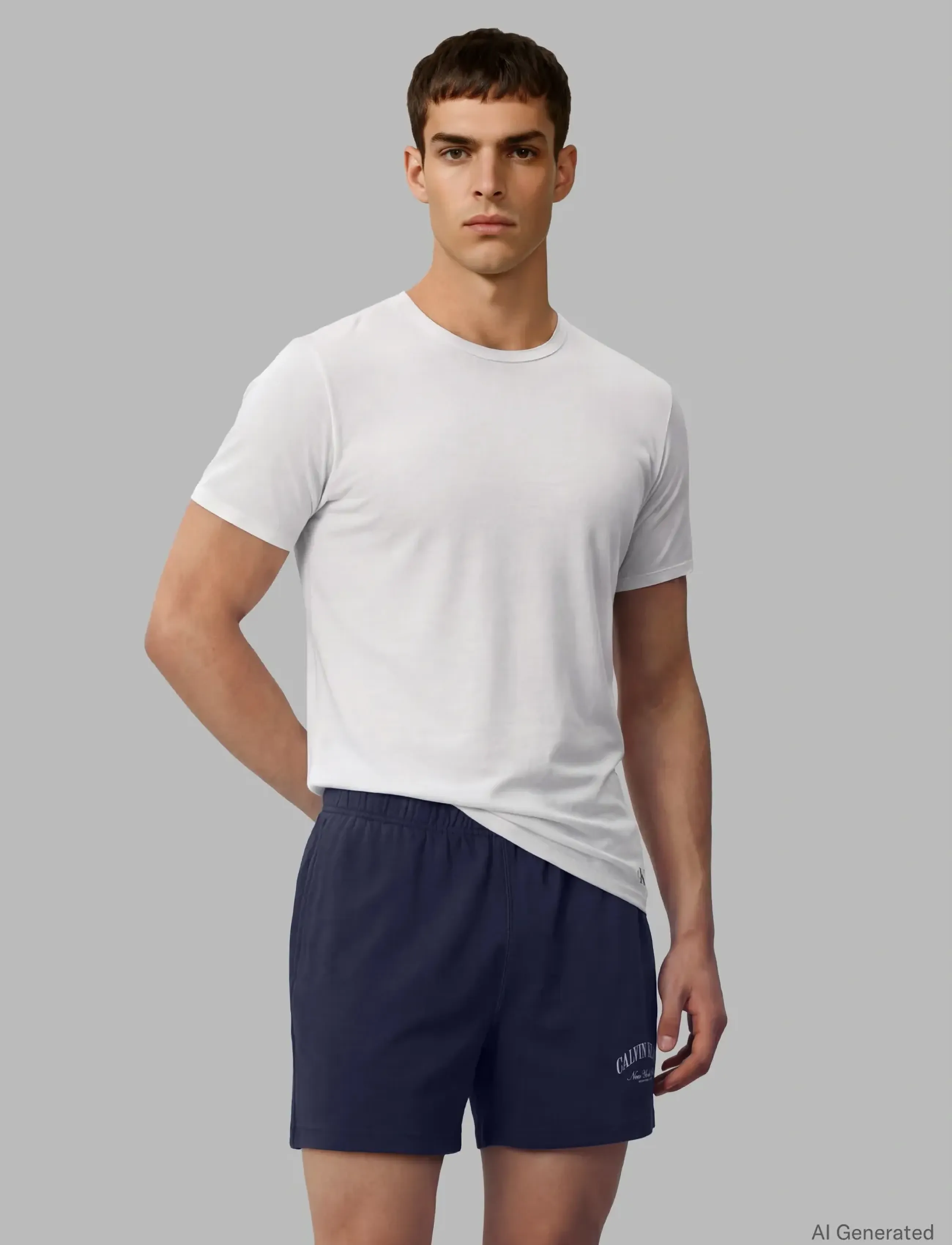 Calvin Klein Jeans - PREMIUM TERRY CALVIN COLLEGIATE - shop efter stil - black - 3