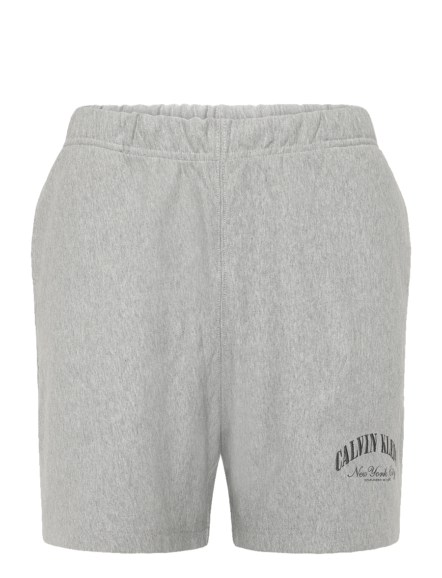 Calvin Klein Jeans - PREMIUM TERRY CALVIN COLLEGIATE - lühikesed dressipüksid - heroic grey htr - 0