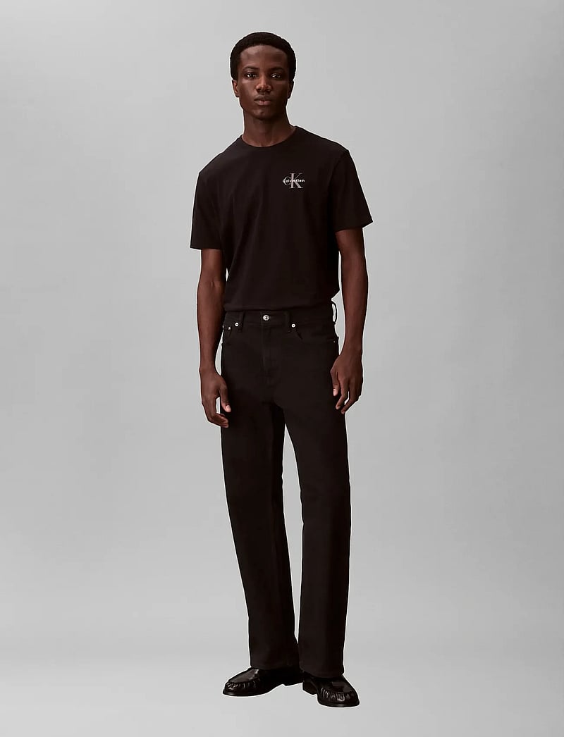 Calvin Klein Jeans - SS 30S JERSEY CLASSIC MICRO MONO - kurzärmelig - black - 0