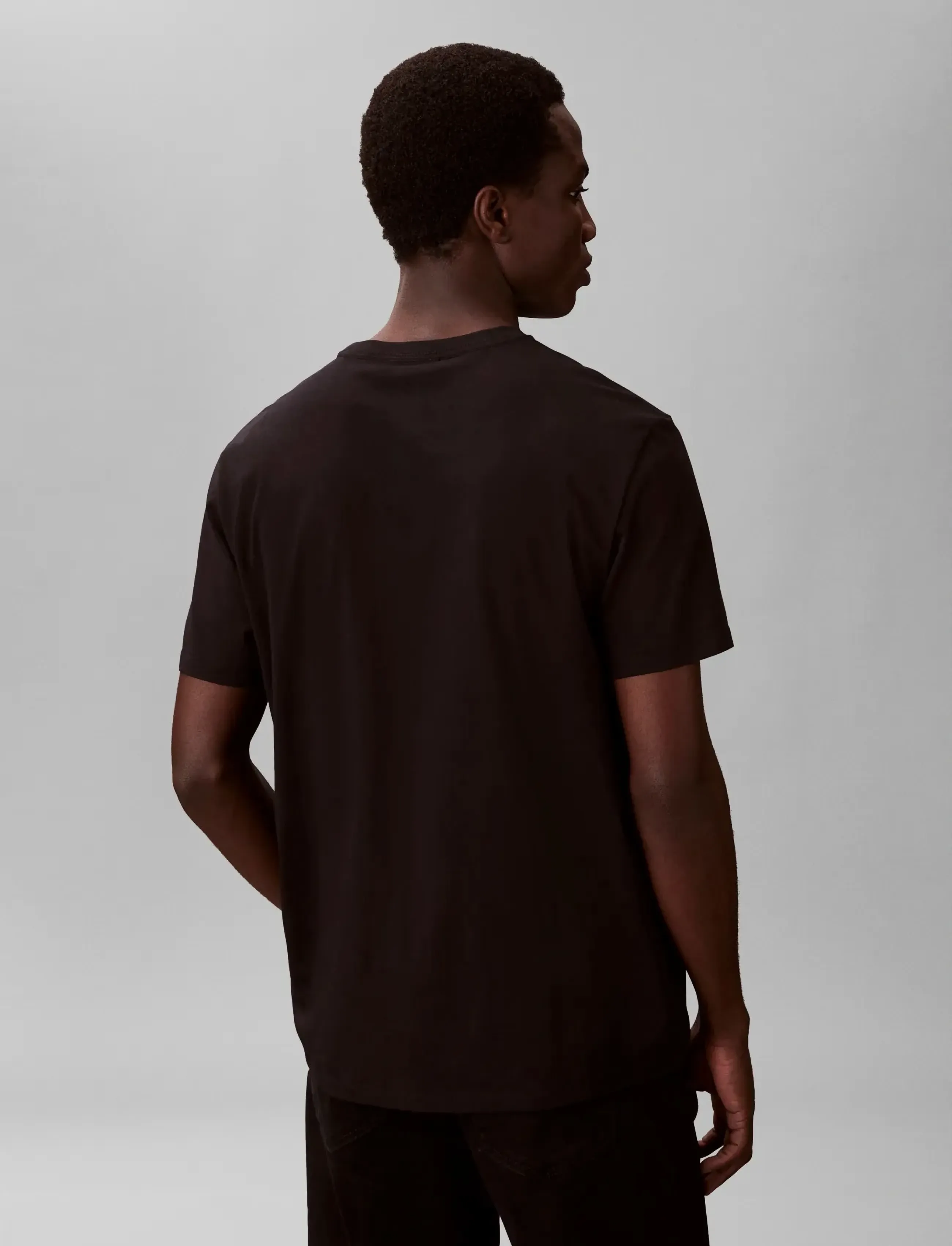 Calvin Klein Jeans - SS 30S JERSEY CLASSIC MICRO MONO - short-sleeved t-shirts - black - 2