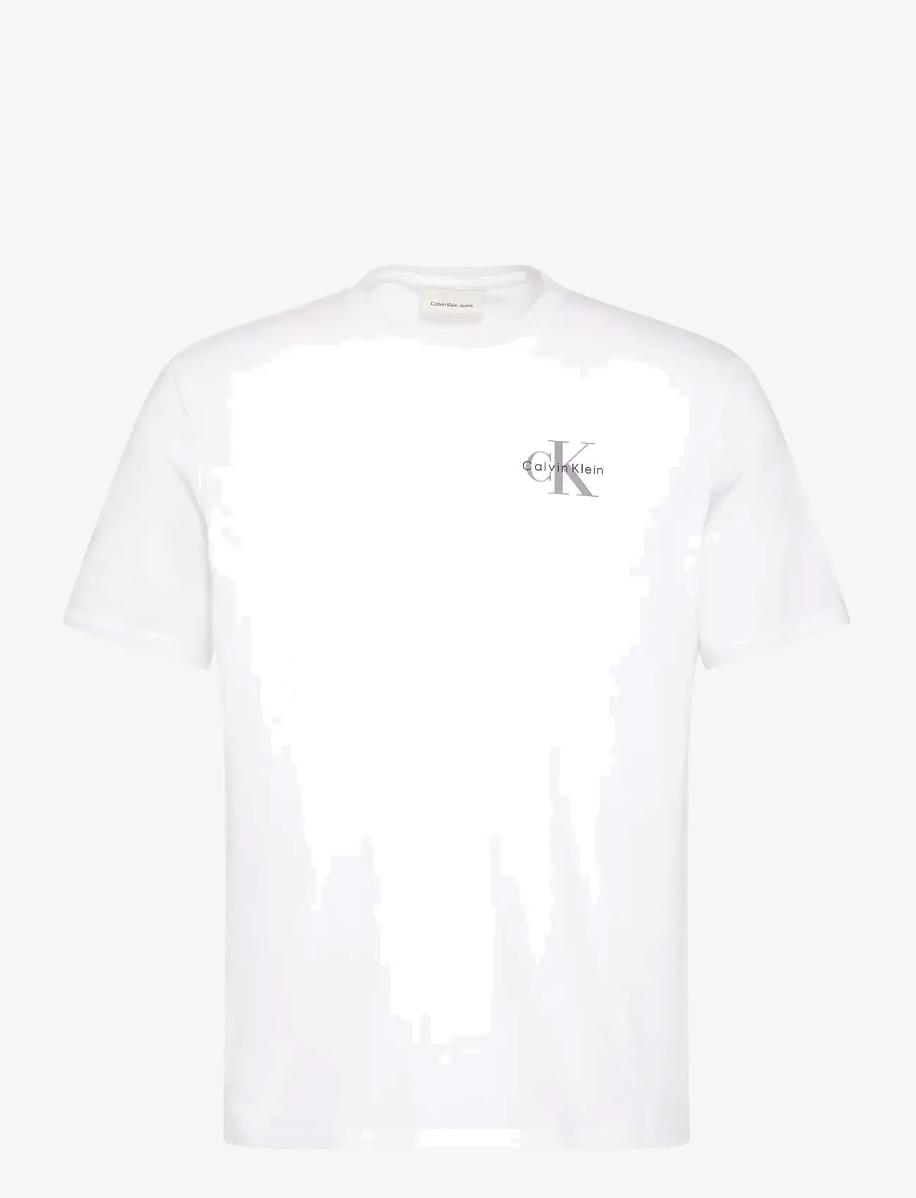 Calvin Klein Jeans - SS 30S JERSEY CLASSIC MICRO MONO - kortærmede t-shirts - bright white - 1