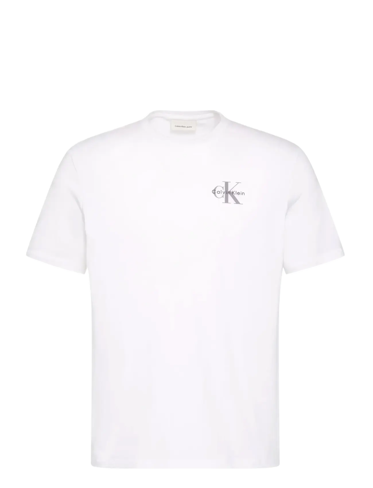 Calvin Klein Jeans SS 30S JERSEY CLASSIC MICRO MONO - Riided - BRIGHT WHITE / white