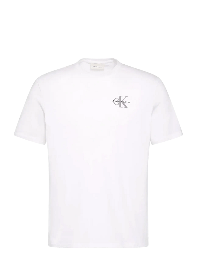 Calvin Klein Jeans - SS 30S JERSEY CLASSIC MICRO MONO - lühikeste varrukatega t-särgid - bright white - 1