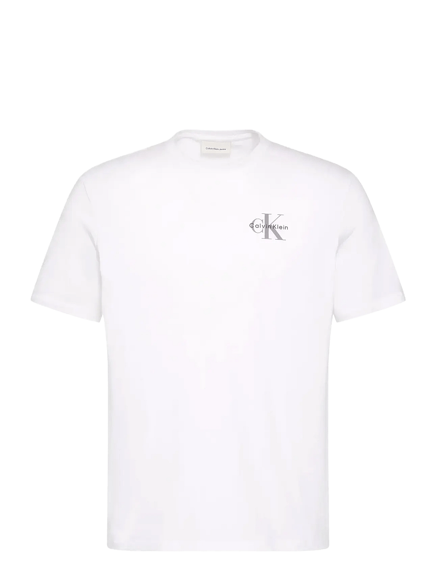 Calvin Klein Jeans - SS 30S JERSEY CLASSIC MICRO MONO - stutterma bolir - bright white - 1