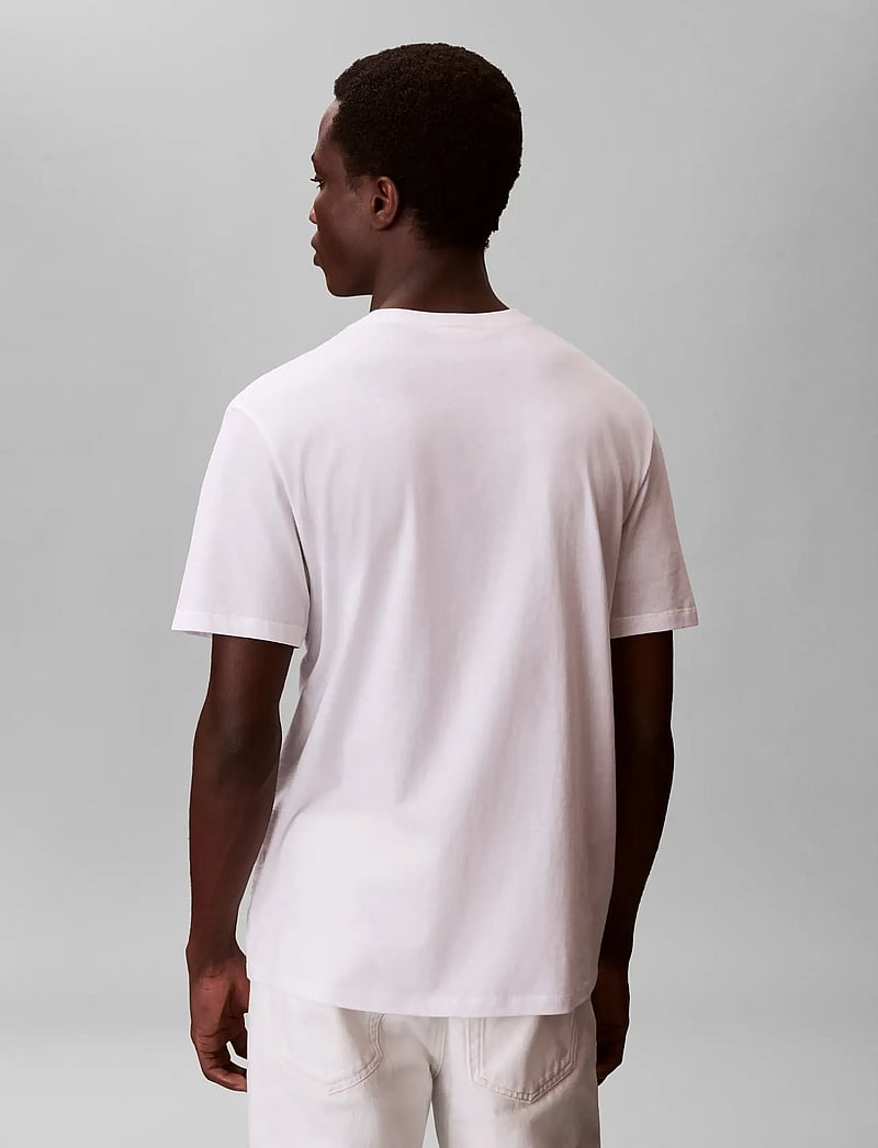 Calvin Klein Jeans - SS 30S JERSEY CLASSIC MICRO MONO - lühikeste varrukatega t-särgid - bright white - 2