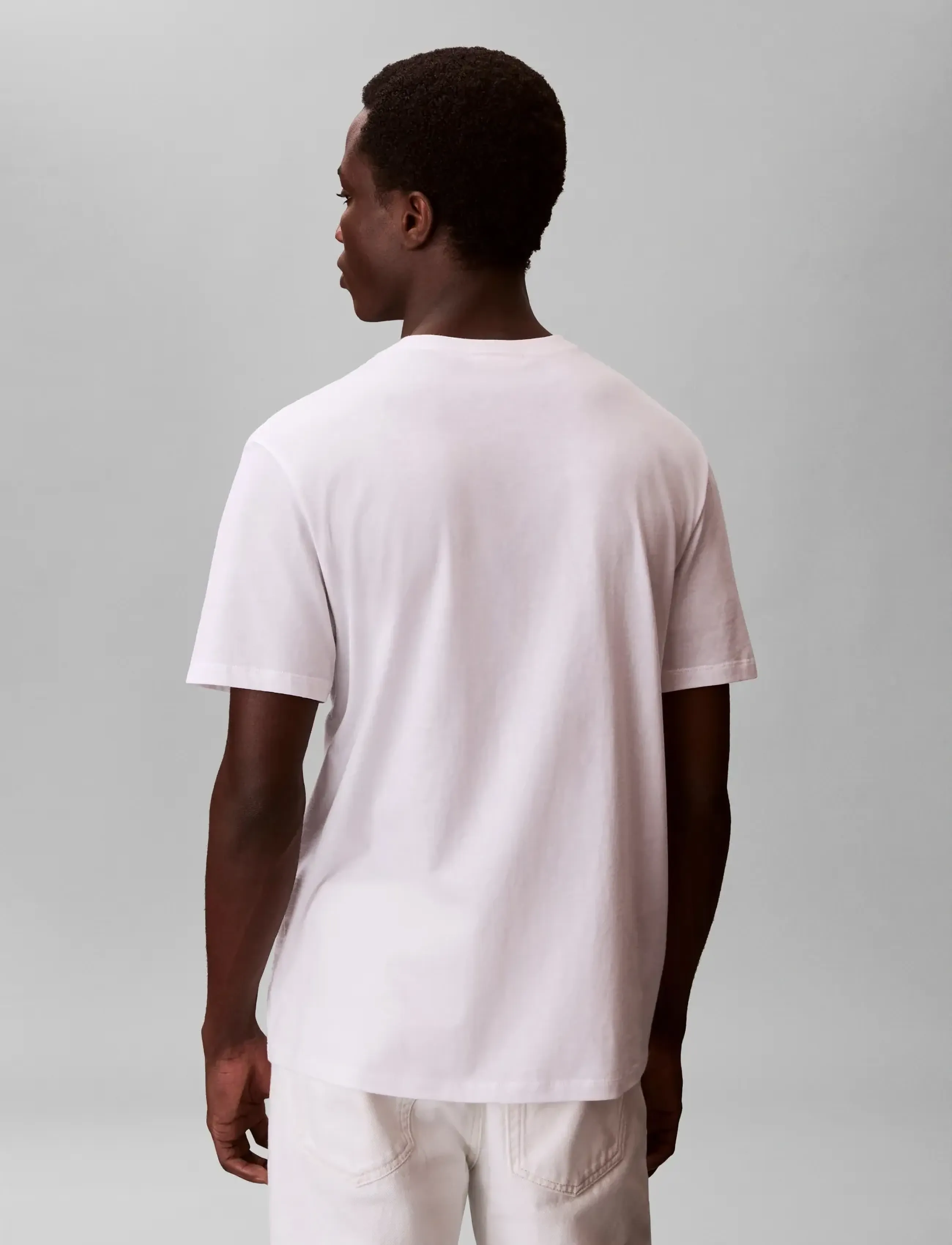 Calvin Klein Jeans - SS 30S JERSEY CLASSIC MICRO MONO - kortærmede t-shirts - bright white - 2