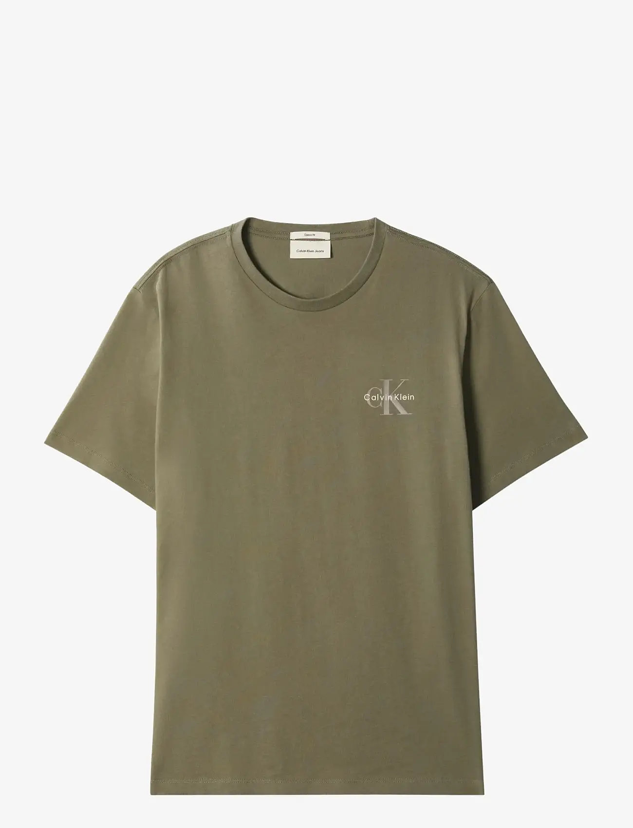 Calvin Klein Jeans - SS 30S JERSEY CLASSIC MICRO MONO - lühikeste varrukatega t-särgid - dusty olive - 1