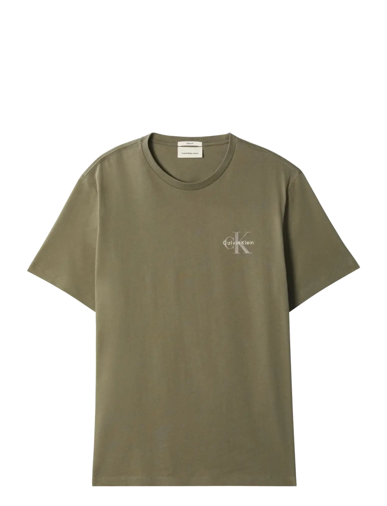 Calvin Klein Jeans SS 30S JERSEY CLASSIC MICRO MONO - Calvin Klein Jeans - DUSTY OLIVE / khaki/green