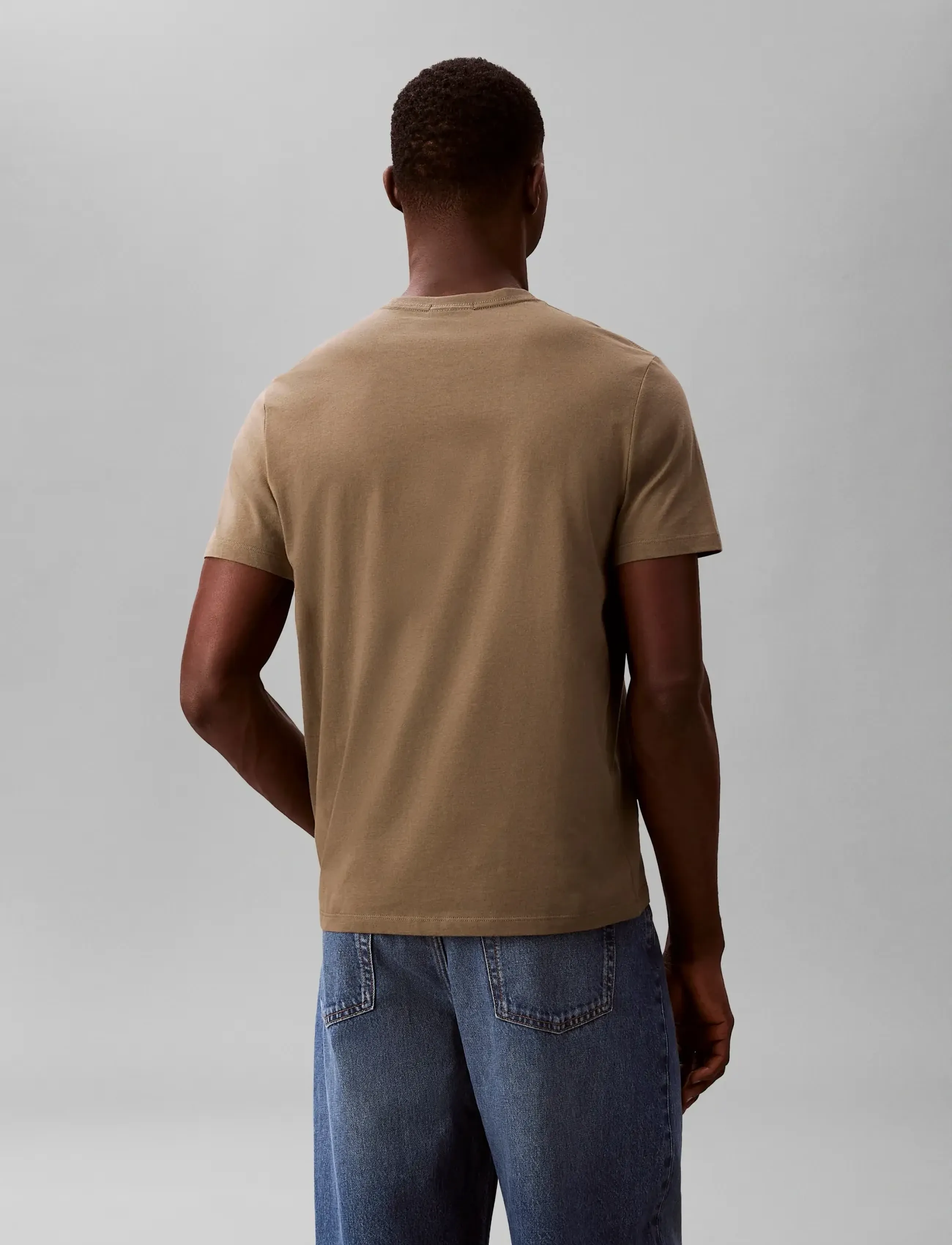 Calvin Klein Jeans - SS 30S JERSEY CLASSIC MICRO MONO - kurzärmelig - dusty olive - 2