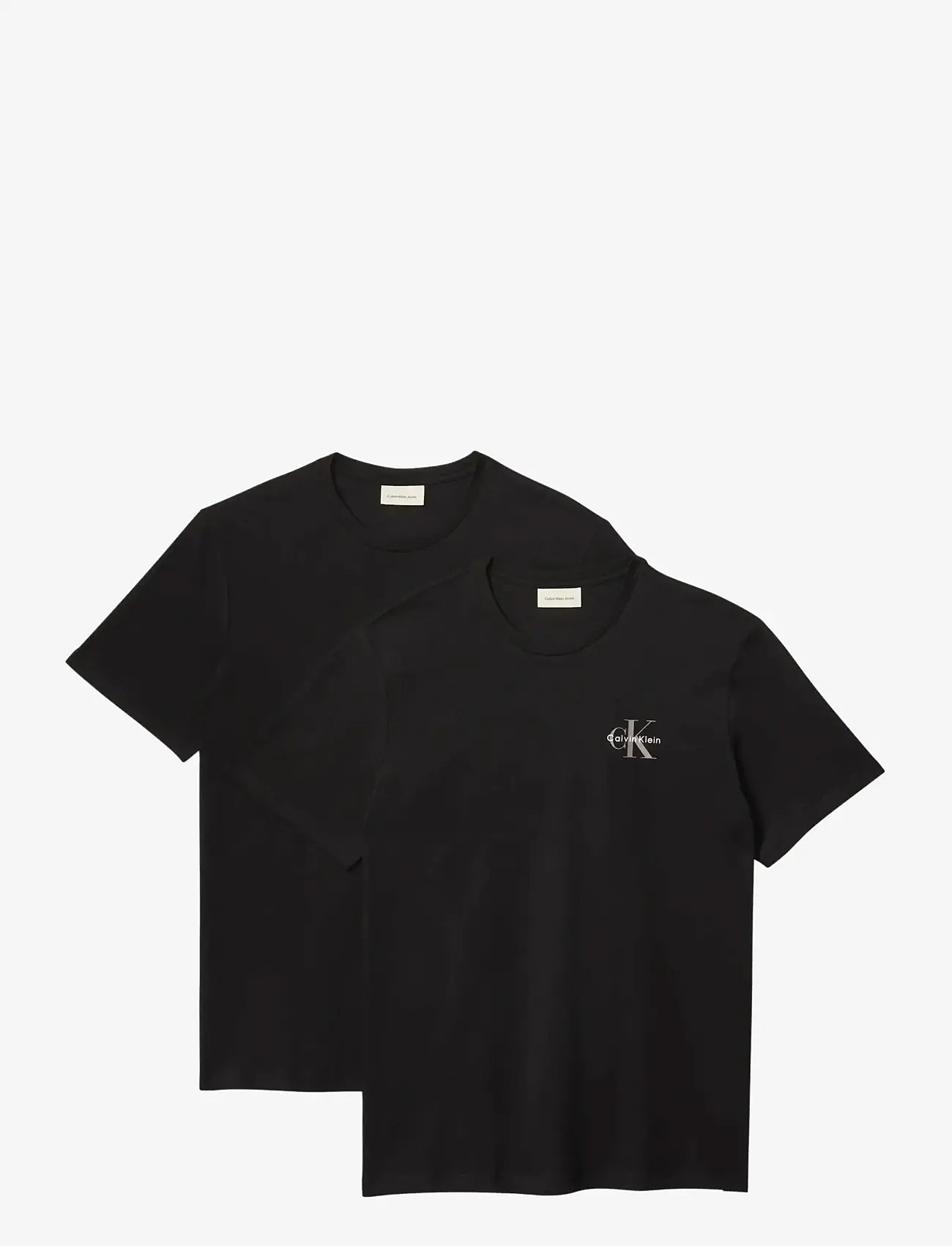 Calvin Klein Jeans - SS 30S CLASSIC MICRO MONOLOGO TE - kortærmede t-shirts - black black - 1